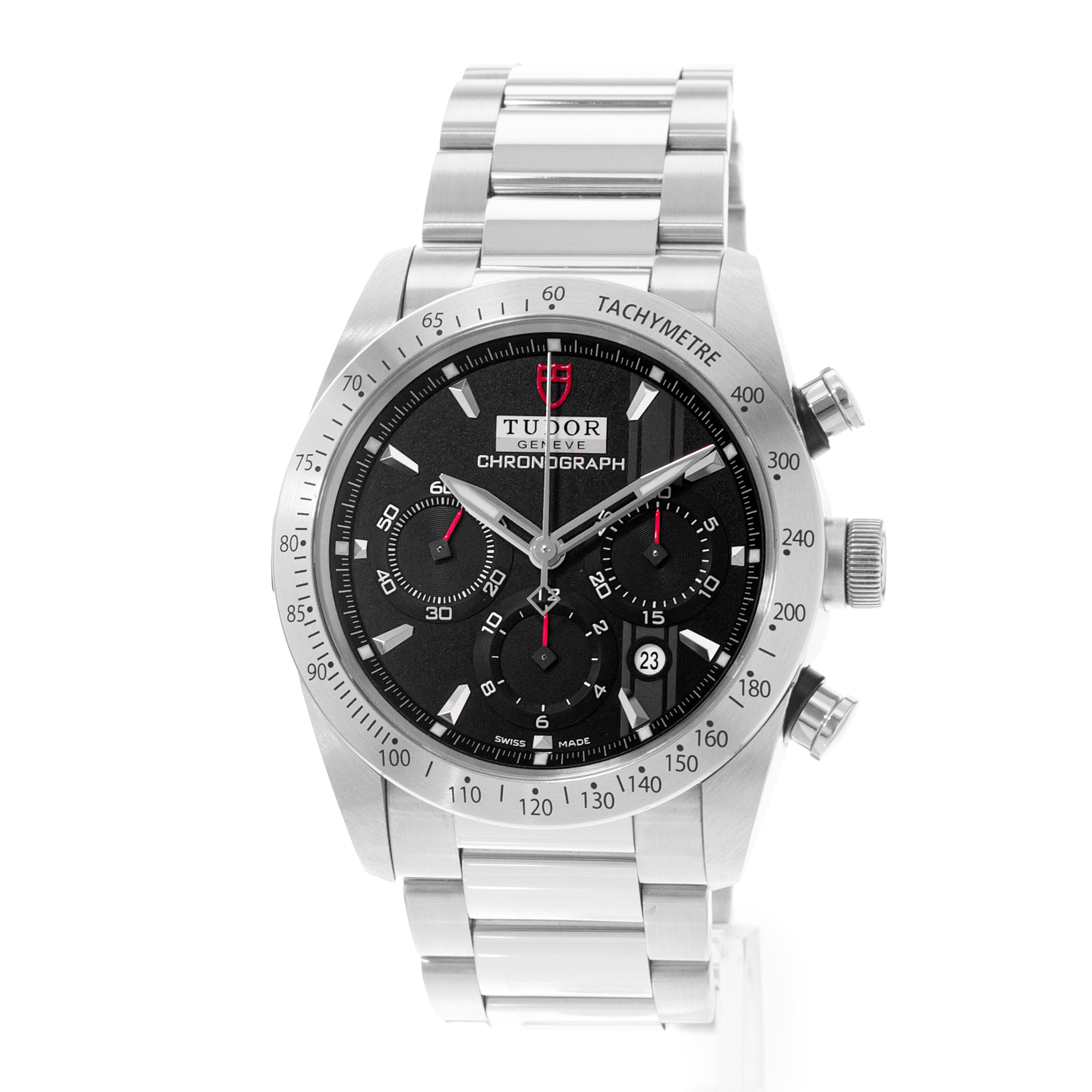 Tudor Fastrider Chrono 42000 42mm Black Dial Steel Chronograph Mens Watch 2014 thumbnail 3