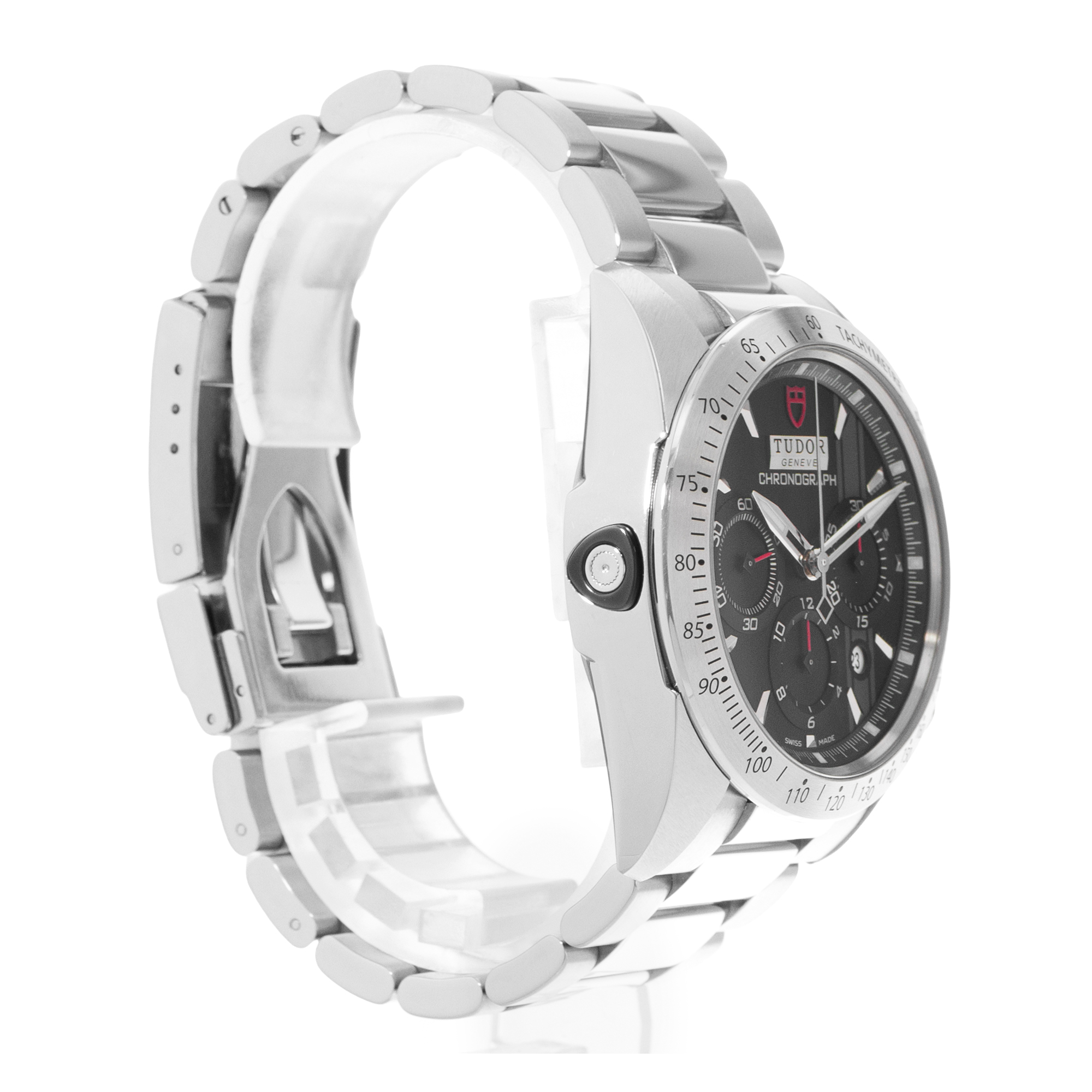 Tudor Fastrider Chrono 42000 42mm Black Dial Steel Chronograph Mens Watch 2014 thumbnail 5