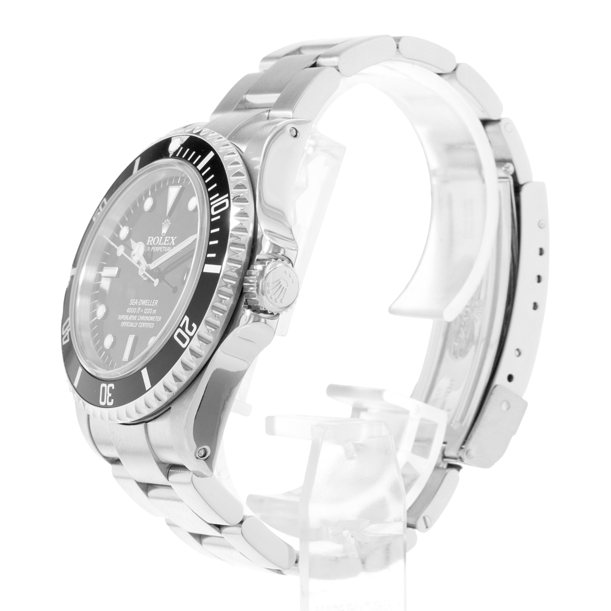 Rolex Sea-Dweller 4000 16600 40mm Black Steel Aluminum Mens Watch Papers 1999 thumbnail 5