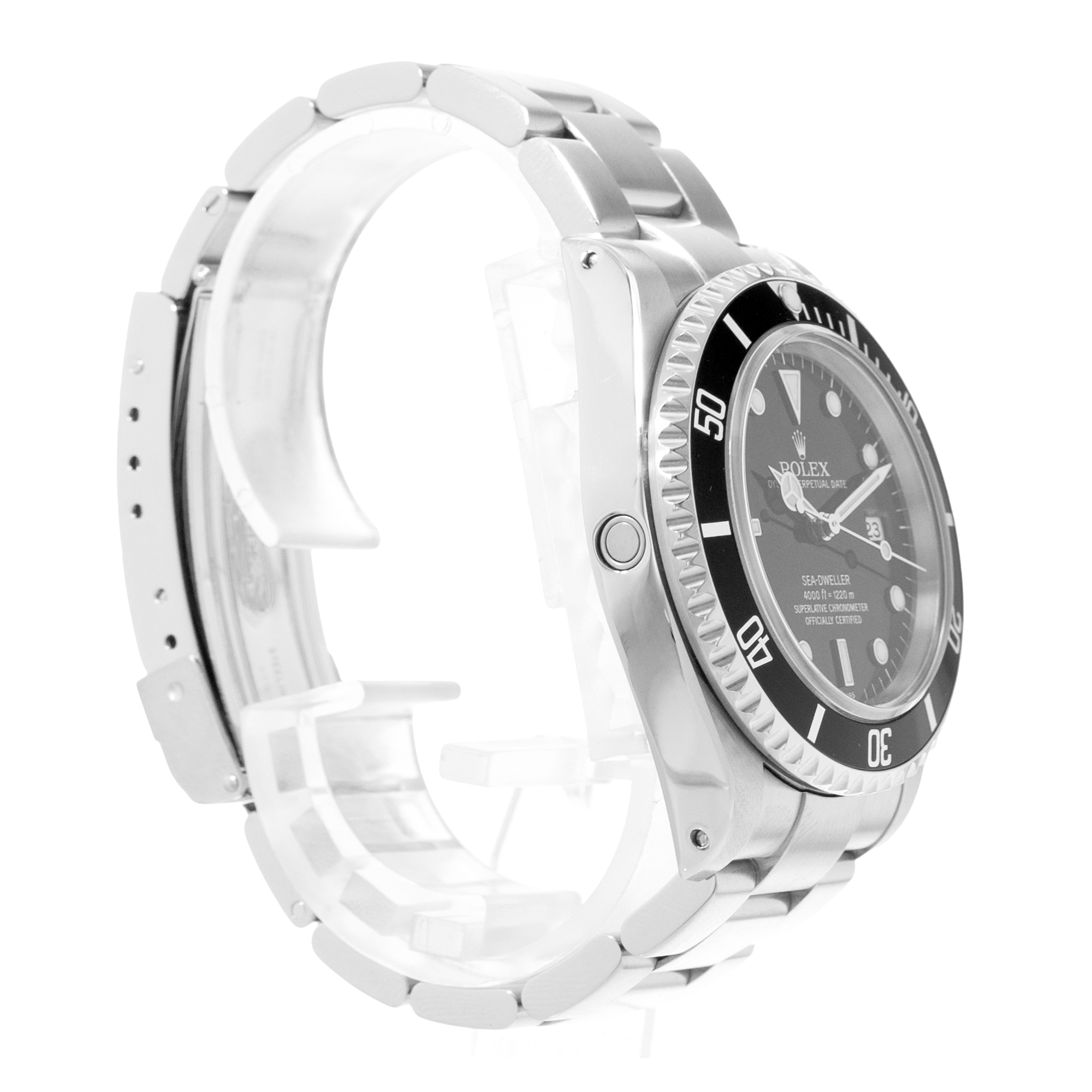 Rolex Sea-Dweller 4000 16600 40mm Black Steel Aluminum Mens Watch Papers 1999 thumbnail 6