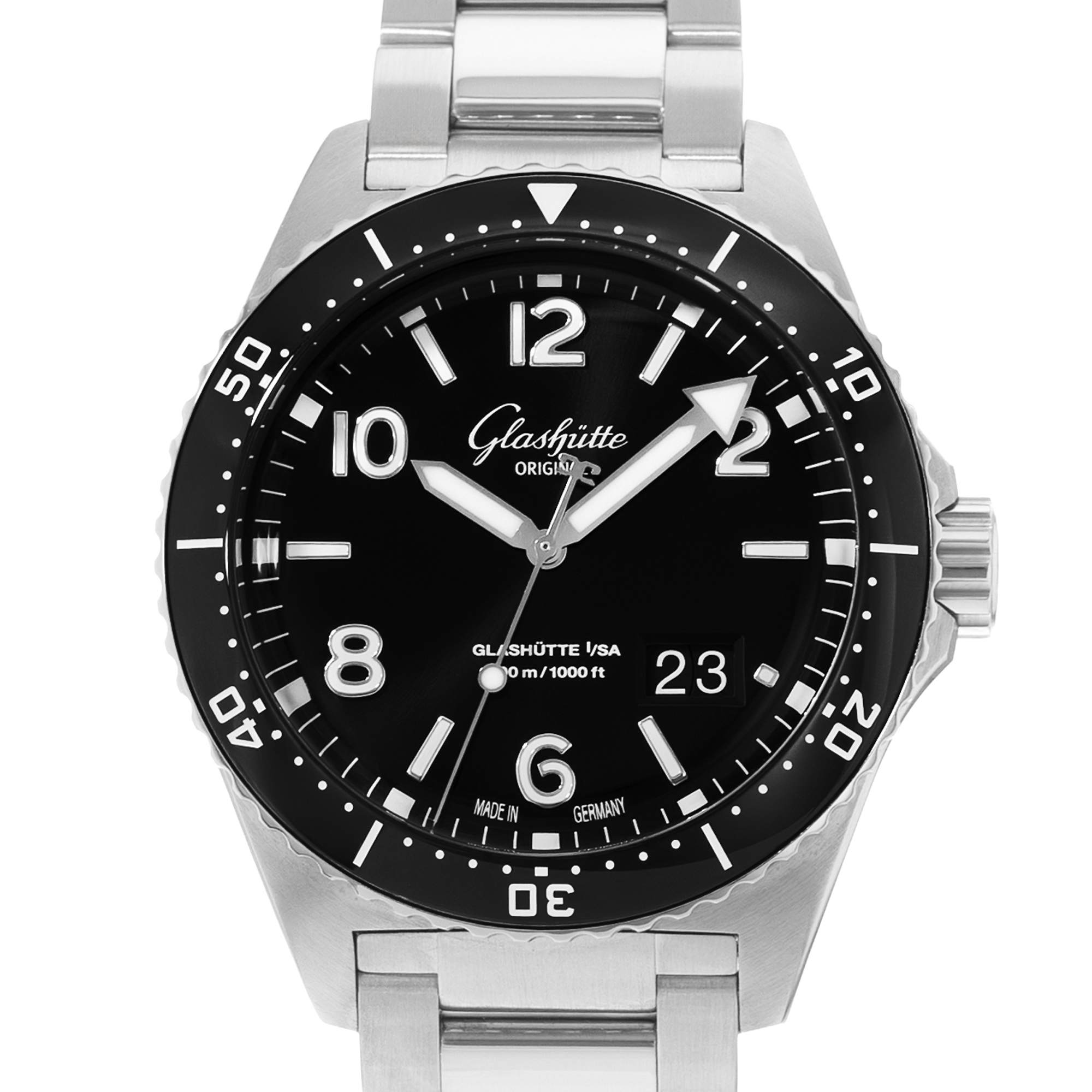 Glashutte Original SeaQ Panoramadatum 1-36-13-01-80-70 43mm Steel Watch w Papers thumbnail 1