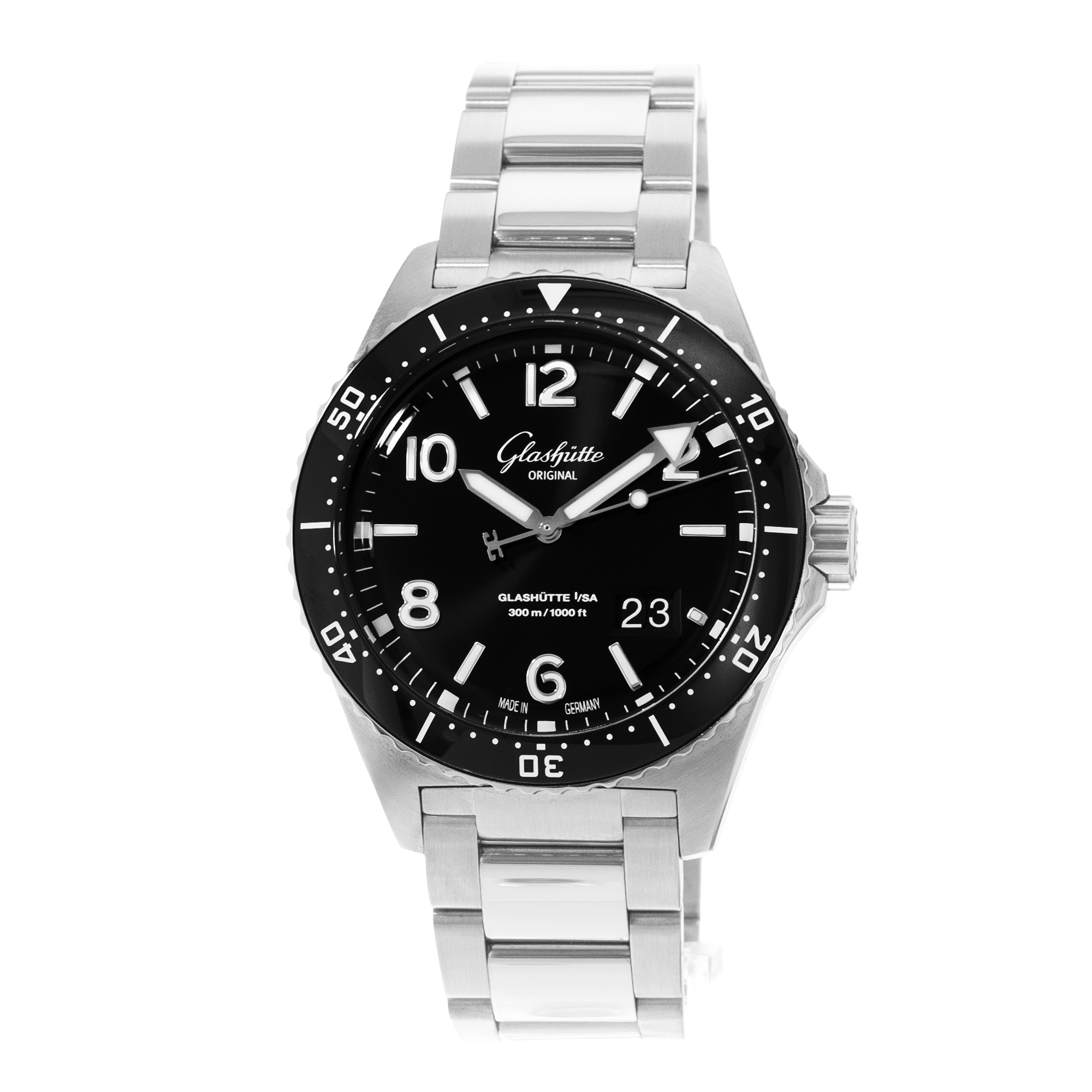 Glashutte Original SeaQ Panoramadatum 1-36-13-01-80-70 43mm Steel Watch w Papers thumbnail 4