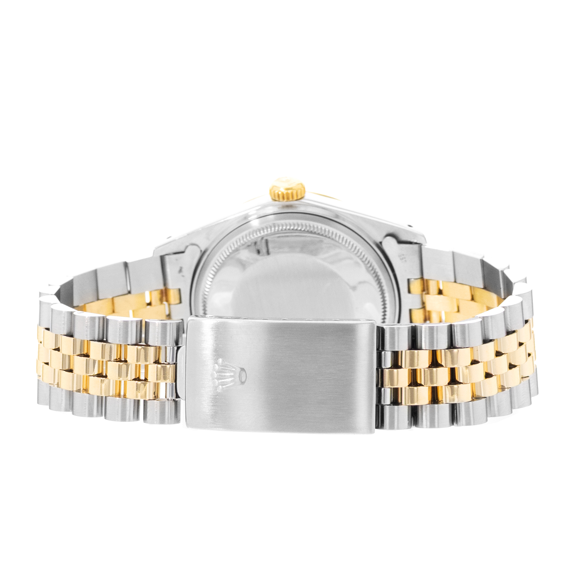 Rolex Datejust 36 16013 Champagne Steel 18k Yellow Gold Mens Watch Papers 1988 thumbnail 8