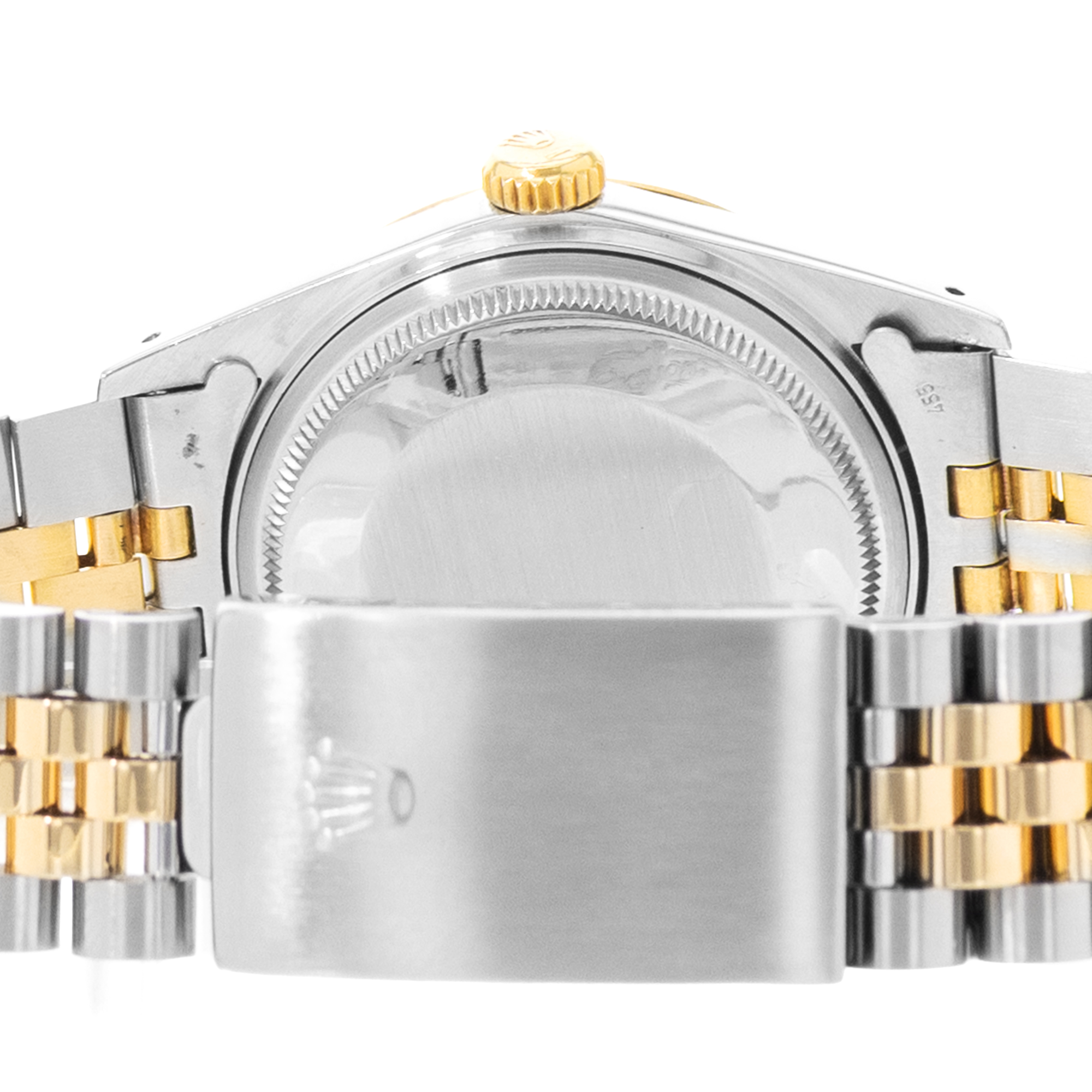 Rolex Datejust 36 16013 Champagne Steel 18k Yellow Gold Mens Watch Papers 1988 thumbnail 9