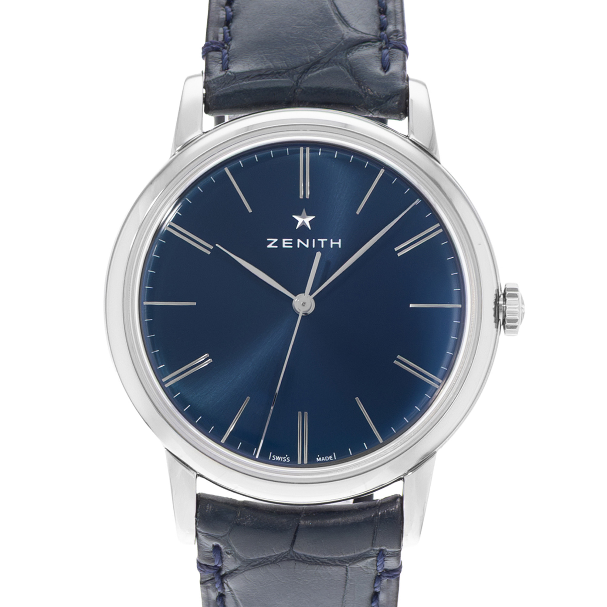 Zenith Elite 03.2290.679/51.C700 39mm Blue Dial Steel Mens Watch thumbnail 1