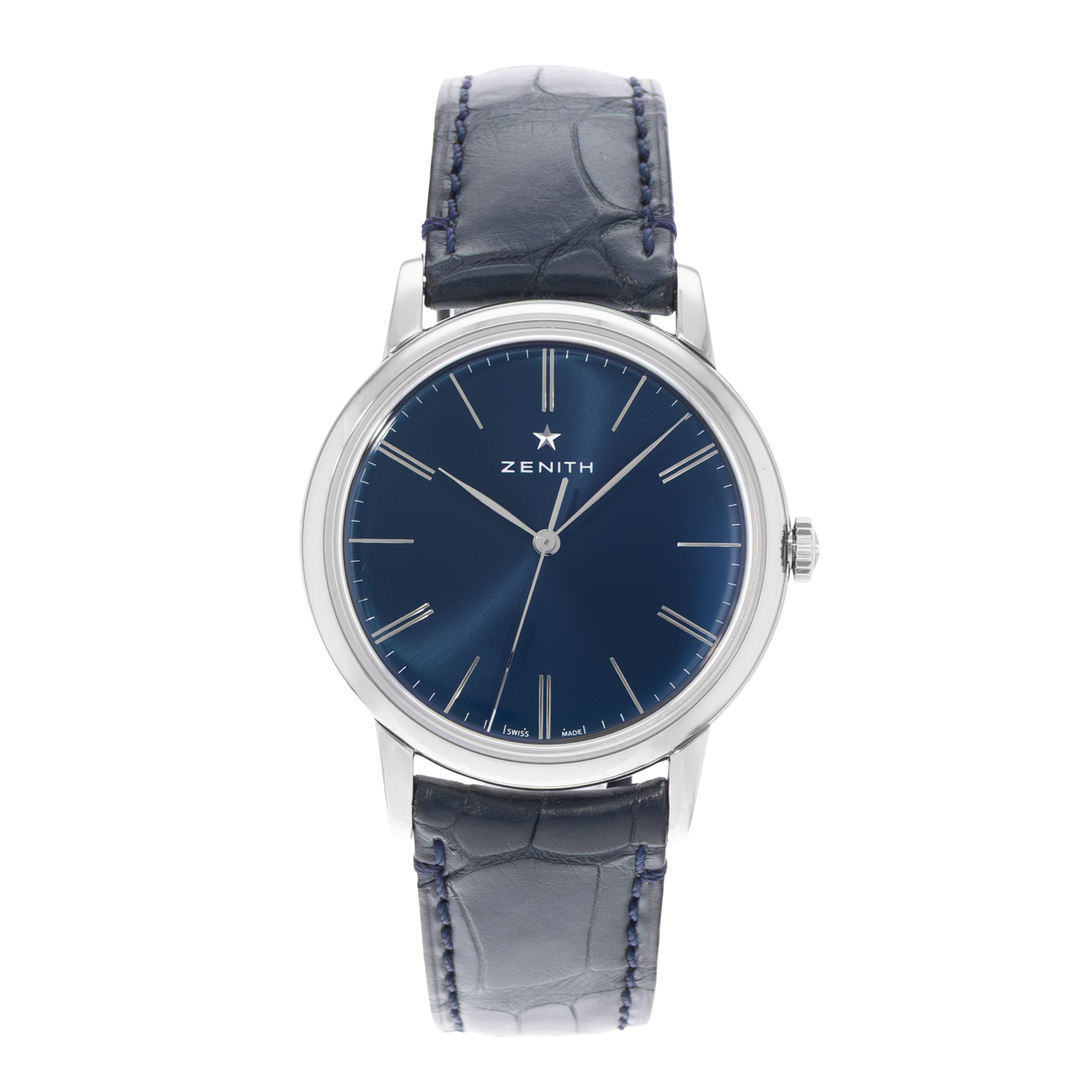 Zenith Elite 03.2290.679/51.C700 39mm Blue Dial Steel Mens Watch thumbnail 2