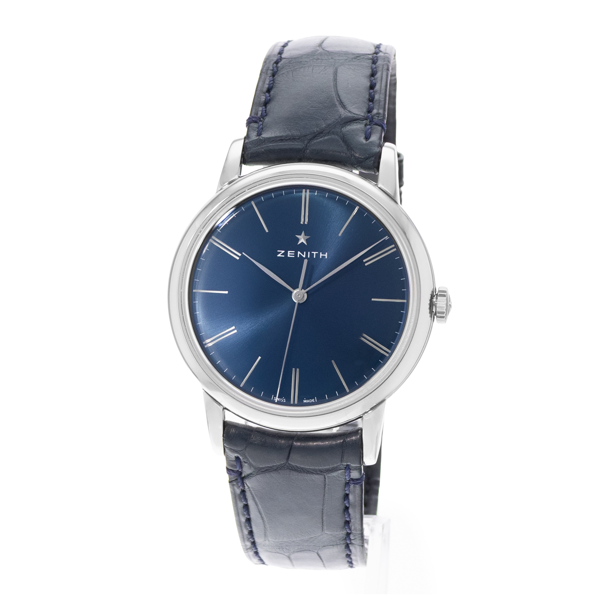 Zenith Elite 03.2290.679/51.C700 39mm Blue Dial Steel Mens Watch thumbnail 3