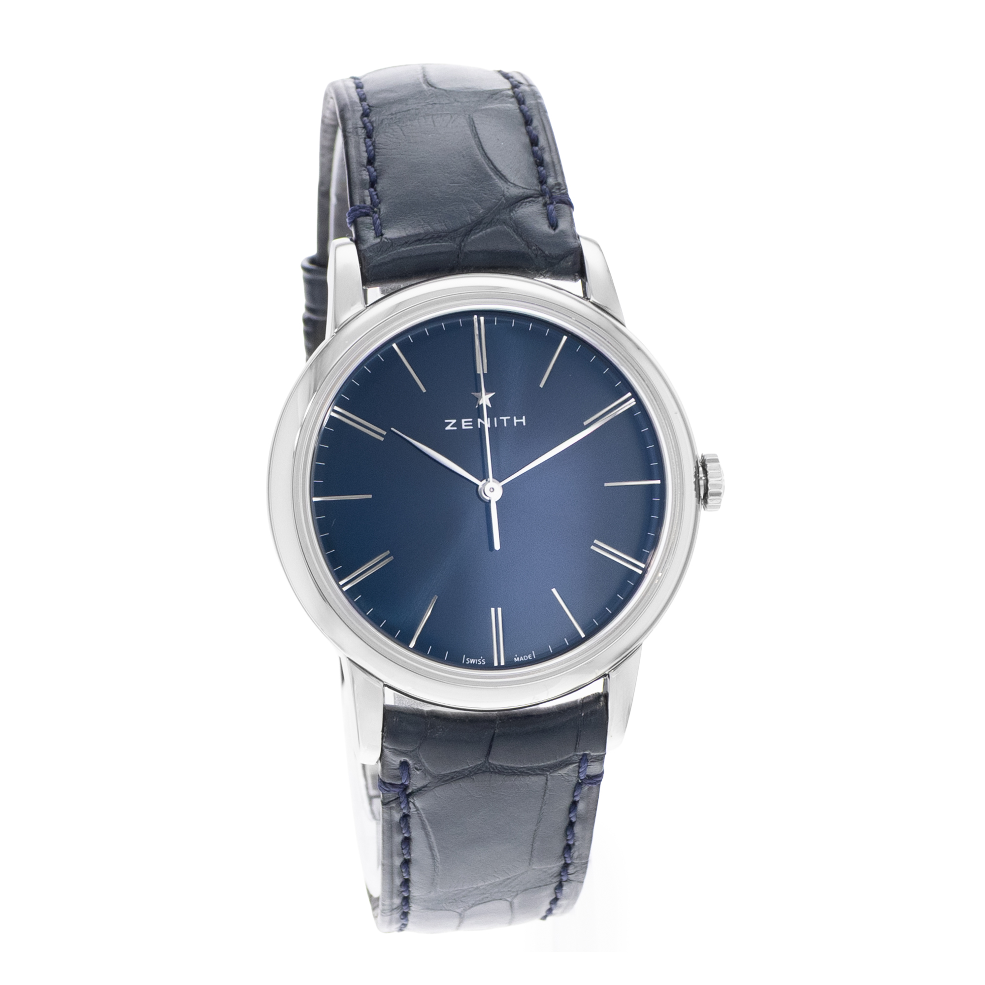 Zenith Elite 03.2290.679/51.C700 39mm Blue Dial Steel Mens Watch thumbnail 6