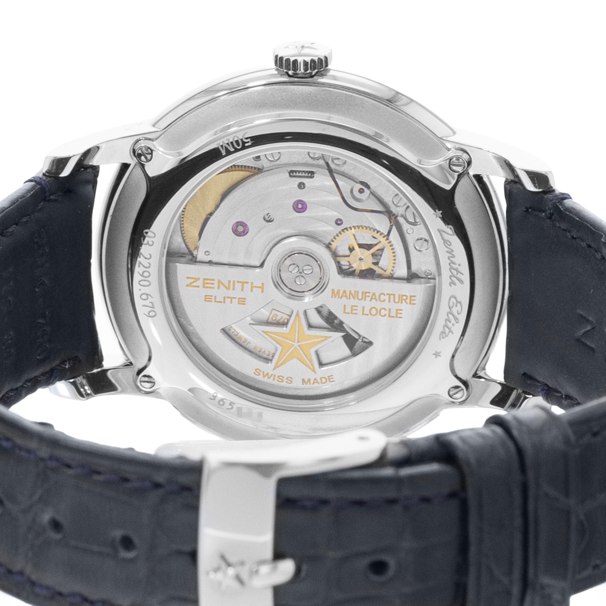 Zenith Elite 03.2290.679/51.C700 39mm Blue Dial Steel Mens Watch thumbnail 8