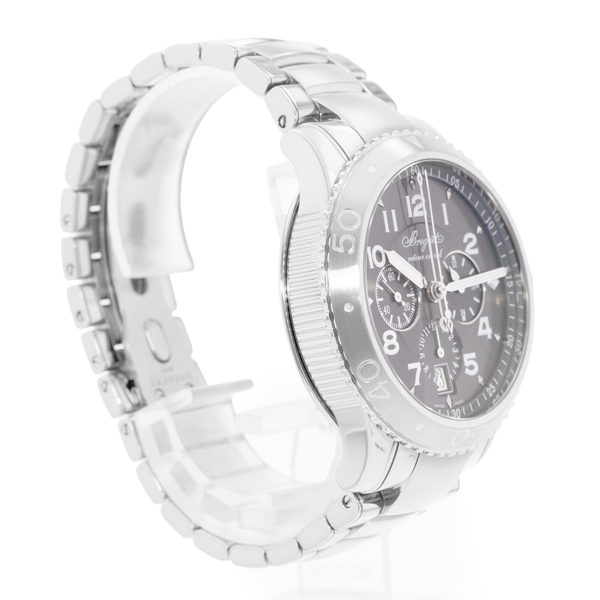 Breguet Type XX - XXI - XXII 3810ST/92/9ZU 42mm Ruthenium Dial Steel Mens Watch thumbnail 5