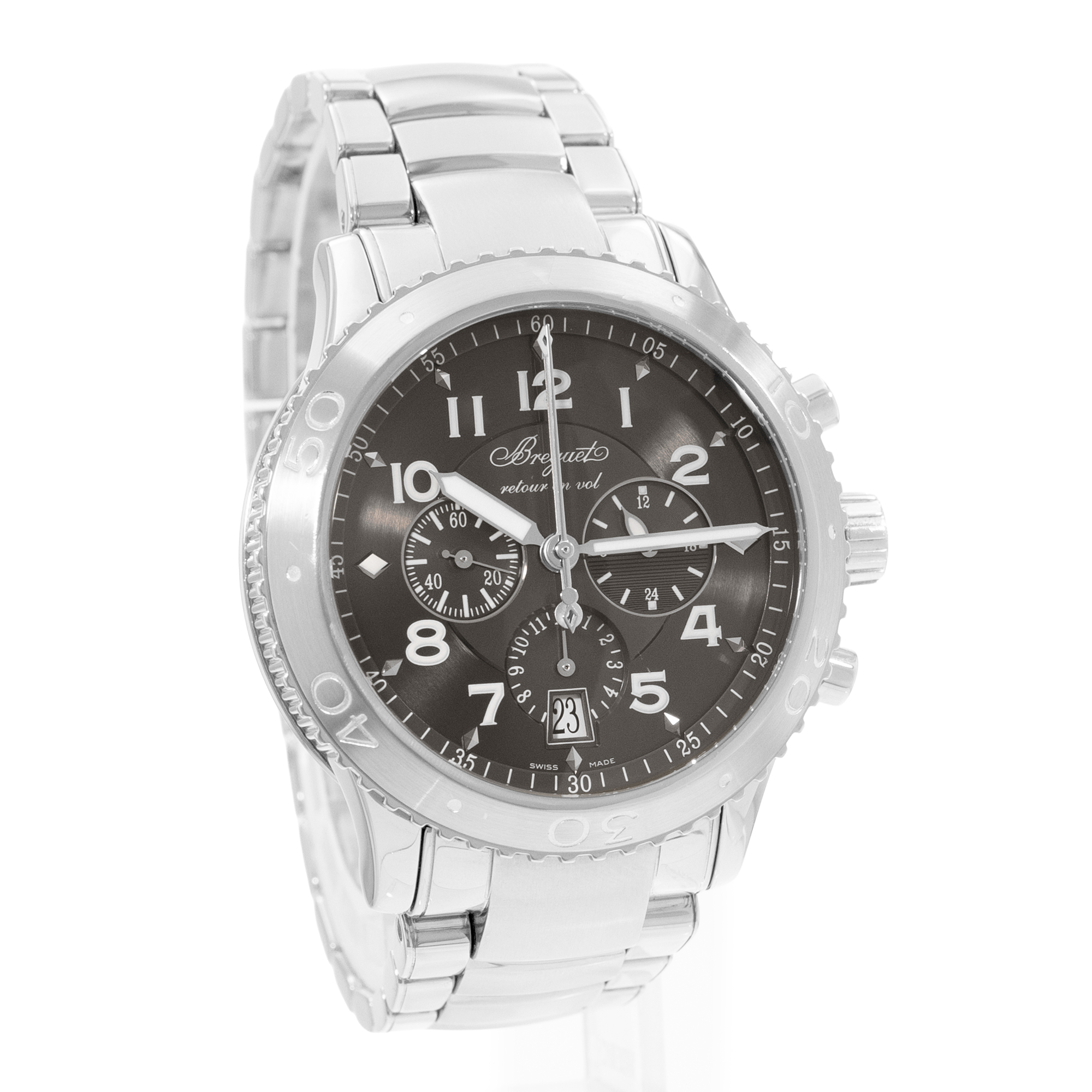 Breguet Type XX - XXI - XXII 3810ST/92/9ZU 42mm Ruthenium Dial Steel Mens Watch thumbnail 6