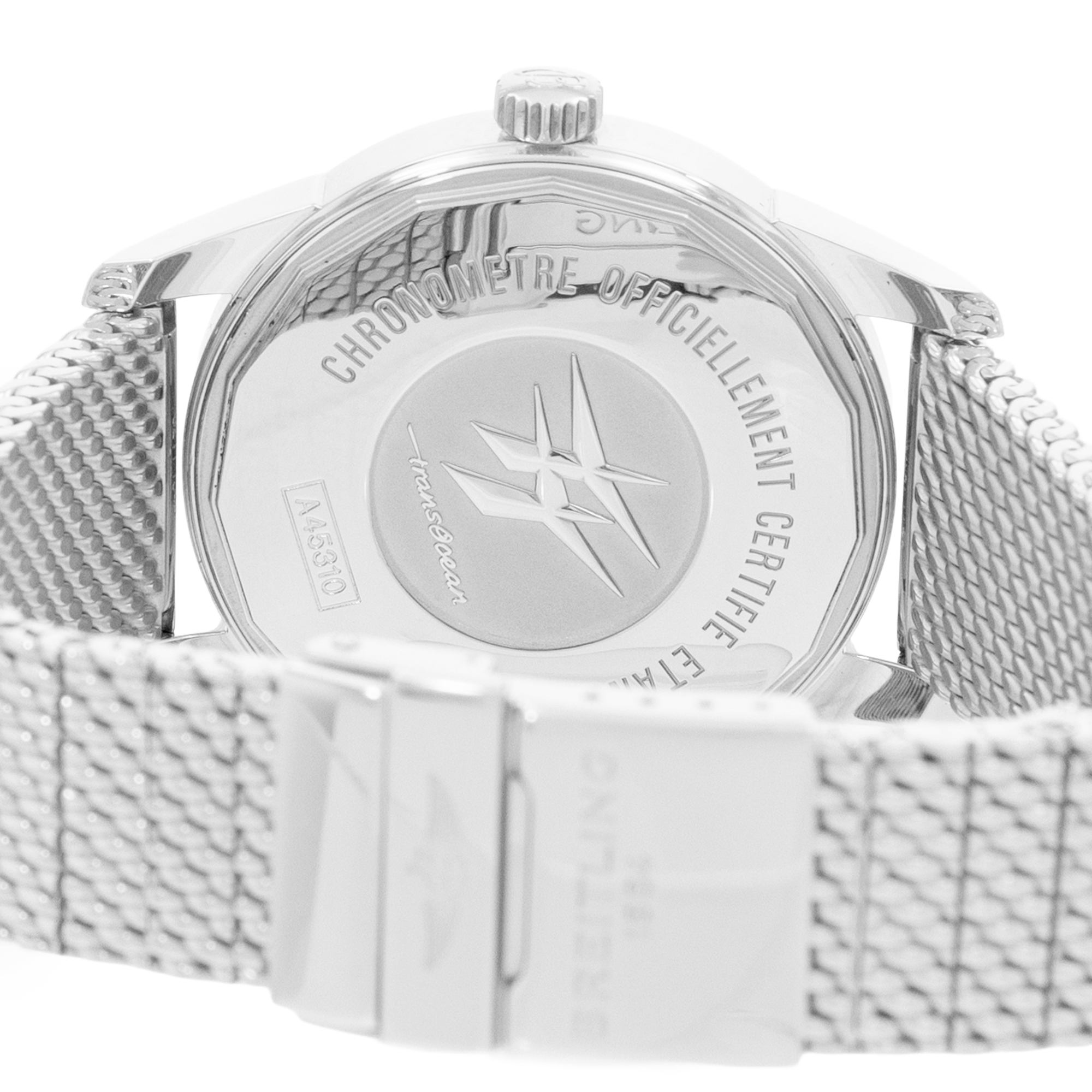 Breitling Transocean A45310/A51G51KBD 43mm Silver Dial Steel Mens Box Papers thumbnail 9