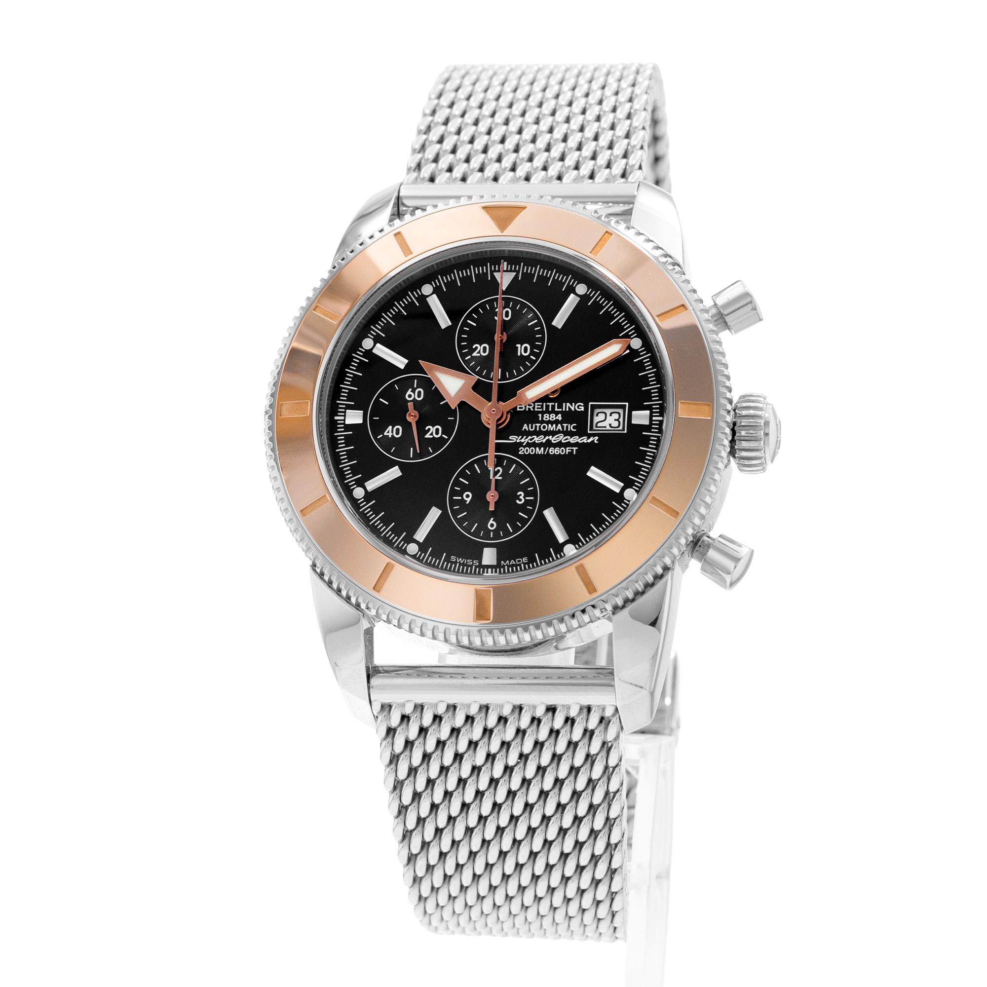 Breitling SuperOcean Heritage U13320/B908 46mm Steel 18k Rose Gold Box Paper thumbnail 4
