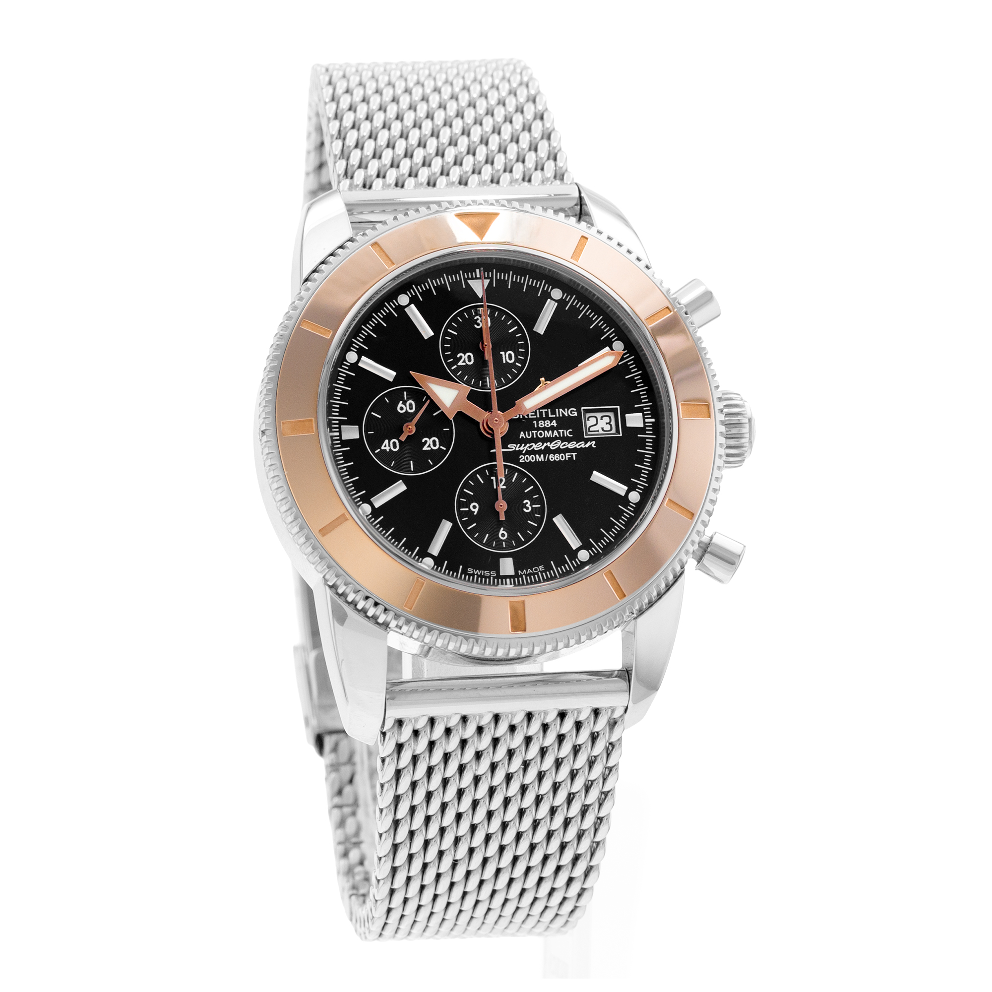Breitling SuperOcean Heritage U13320/B908 46mm Steel 18k Rose Gold Box Paper thumbnail 7