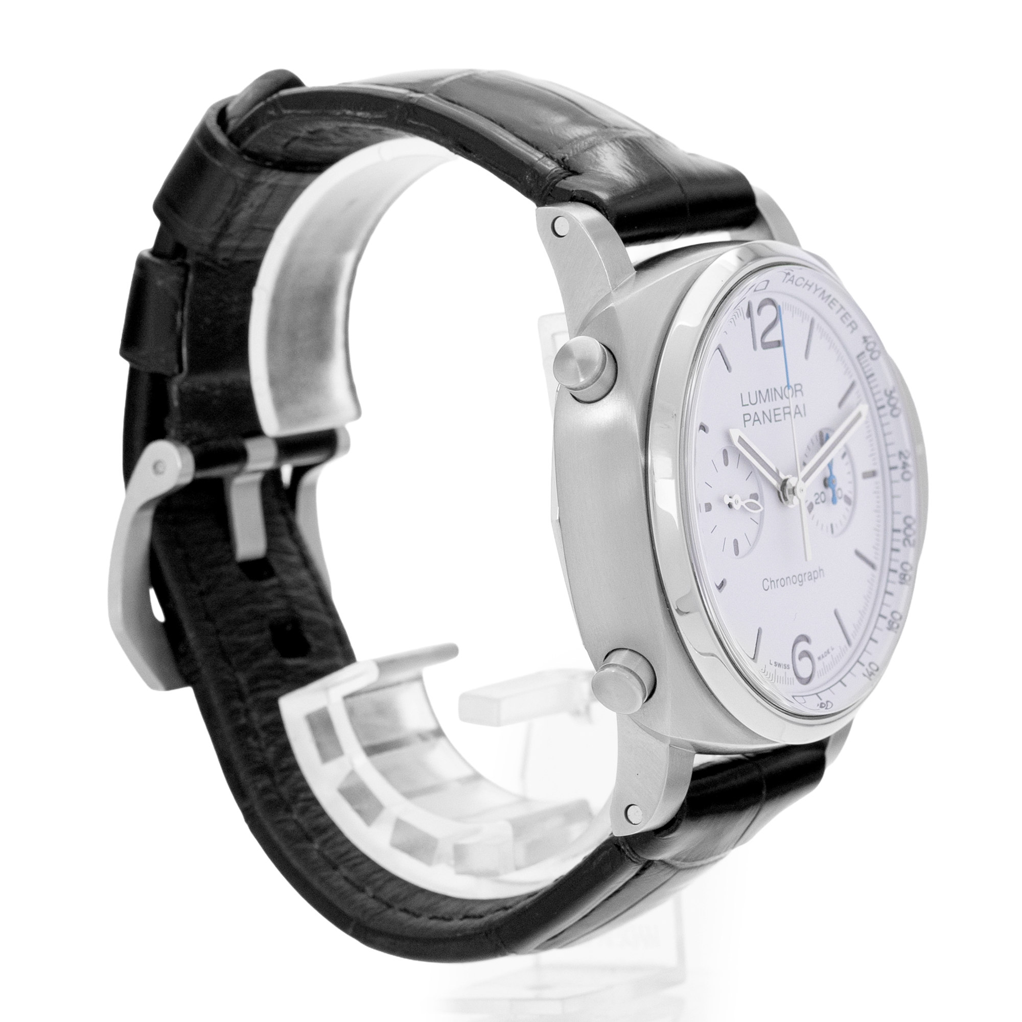 Panerai Luminor Chrono PAM01218 44MM Silver Steel Mens Watch Box thumbnail 5