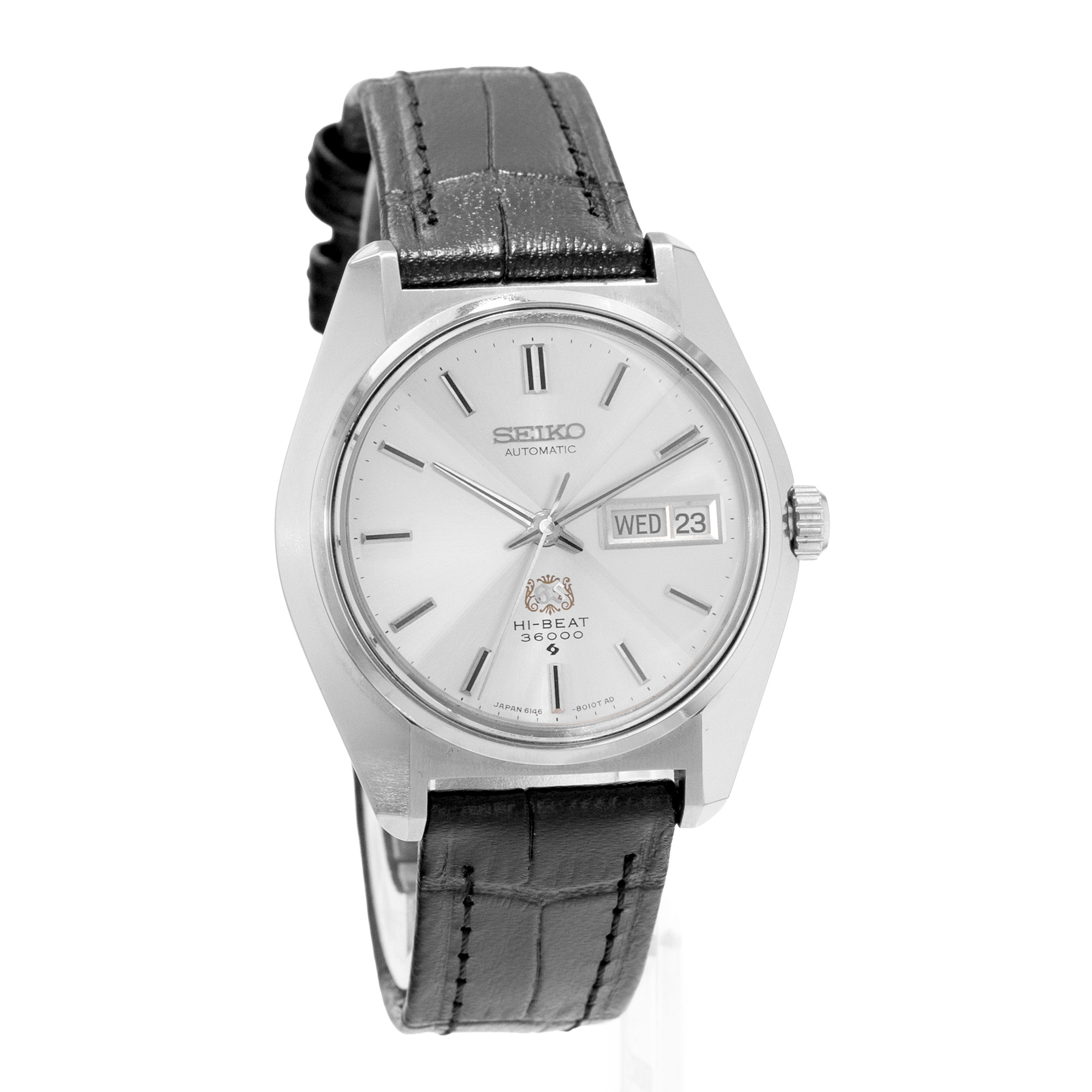Grand Seiko Arabesque 6146-8010 36mm Silver Dial Steel Mens Watch Box Papers thumbnail 7
