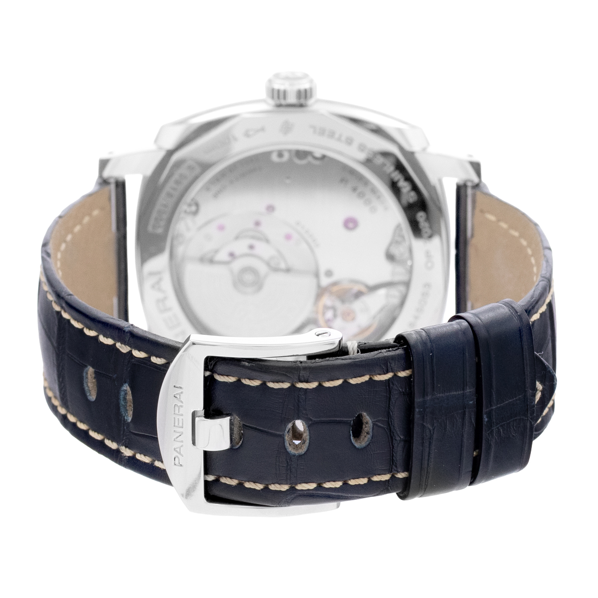 Panerai Radiomir PAM00655 42mm White Arabic Dial Steel Mens Watch Box Card thumbnail 8