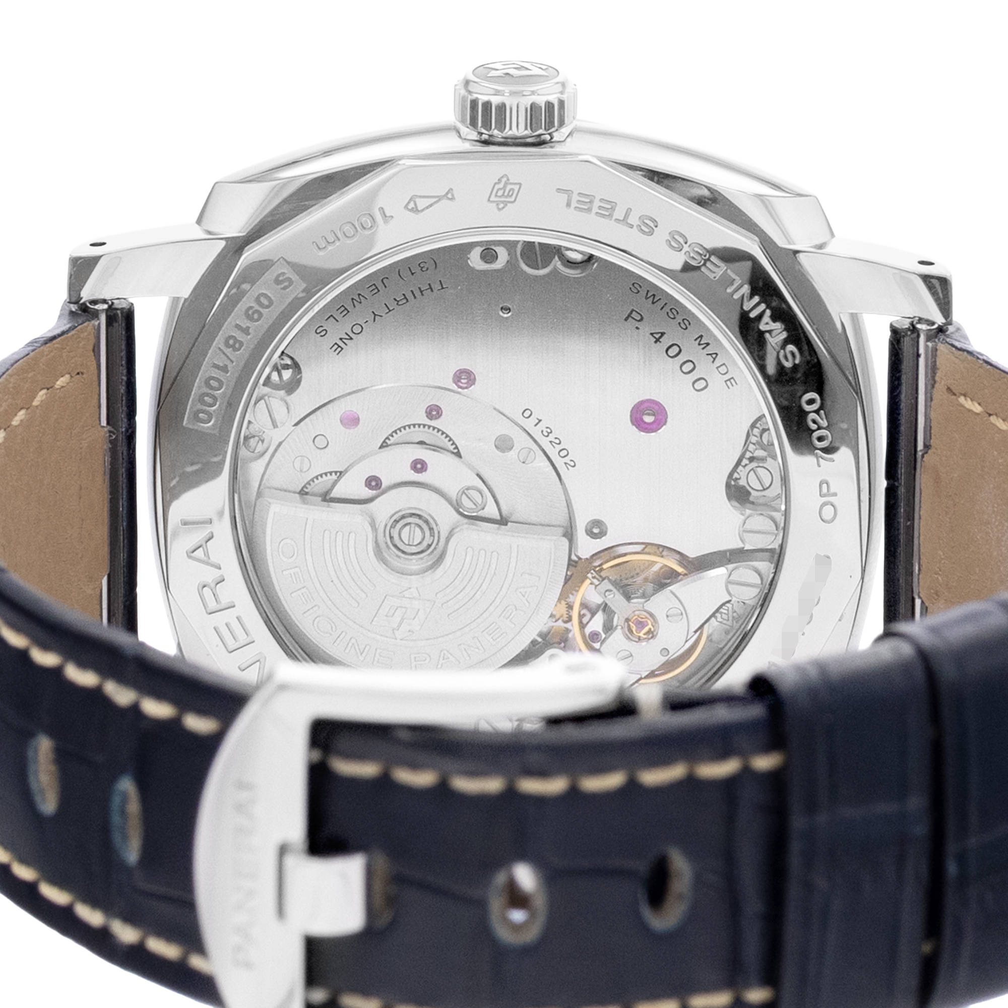 Panerai Radiomir PAM00655 42mm White Arabic Dial Steel Mens Watch Box Card thumbnail 9