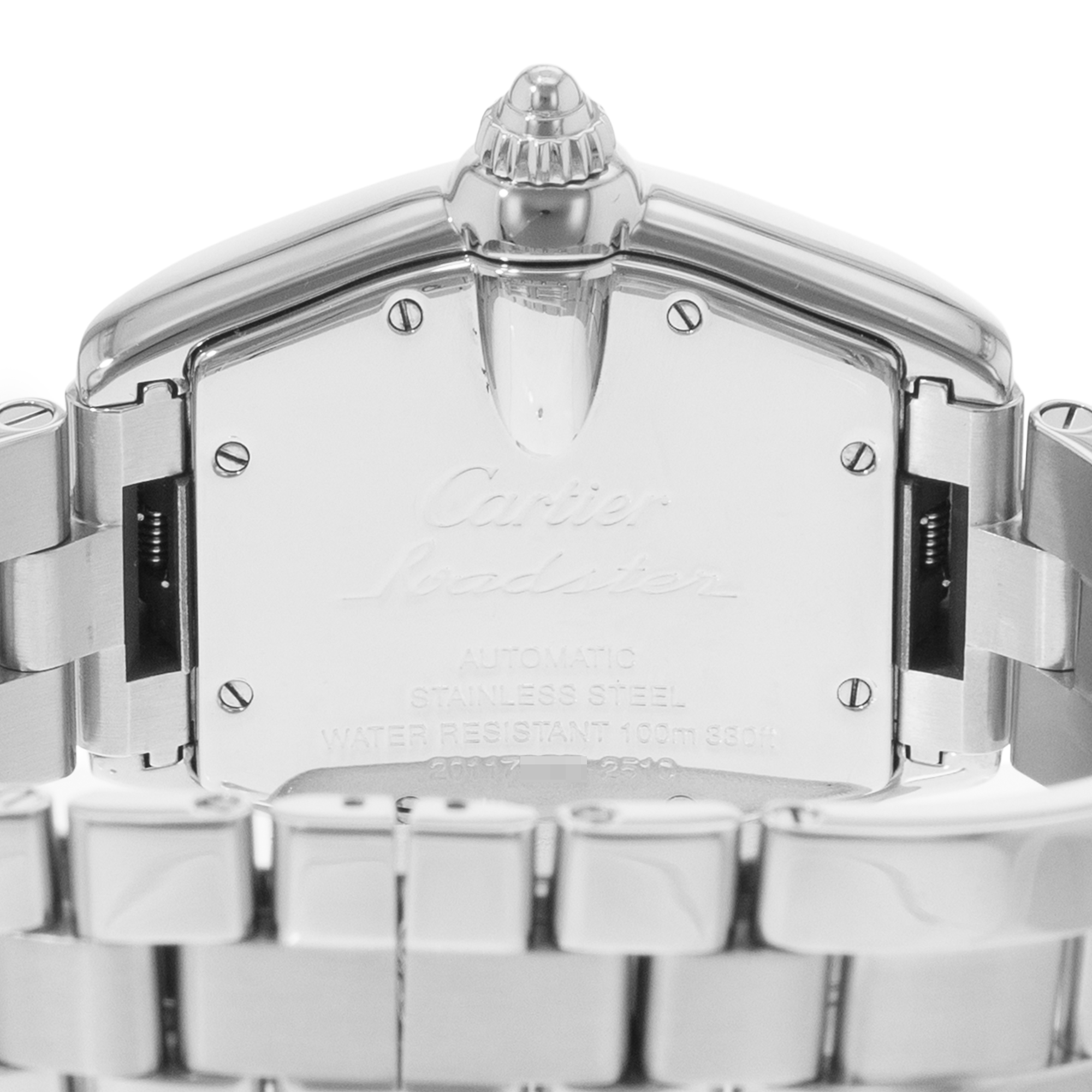 Cartier Roadster W62002V3 2510 38mm Black Arabic Steel Automatic Mens Watch thumbnail 8