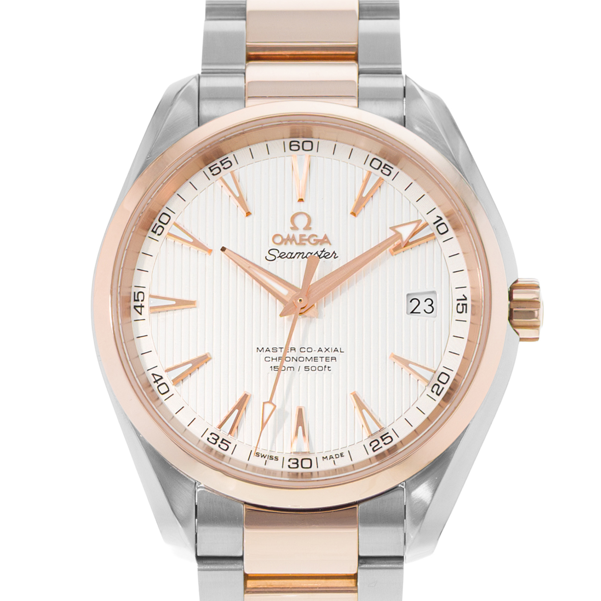 Omega Seamaster Aqua Terra 231.20.42.21.02.001 41mm Silver Steel 18k Rose Gold thumbnail 1