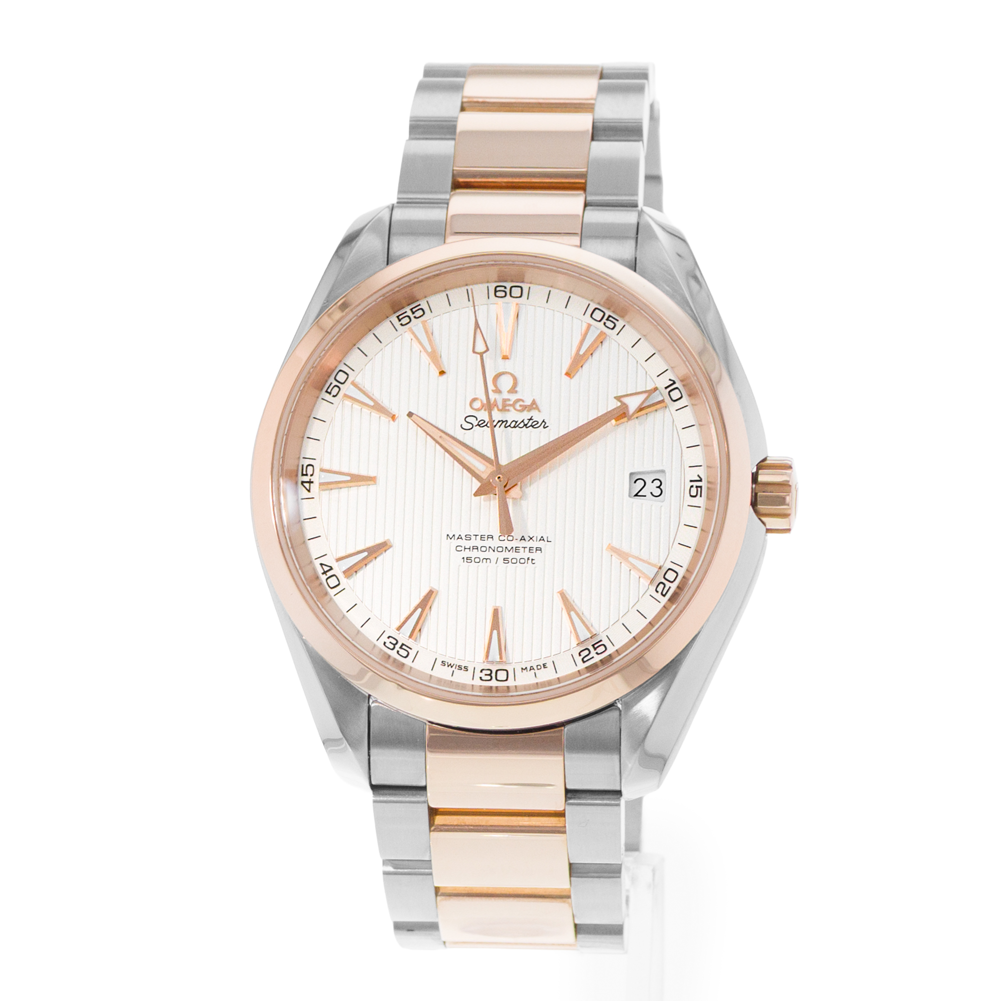 Omega Seamaster Aqua Terra 231.20.42.21.02.001 41mm Silver Steel 18k Rose Gold thumbnail 3