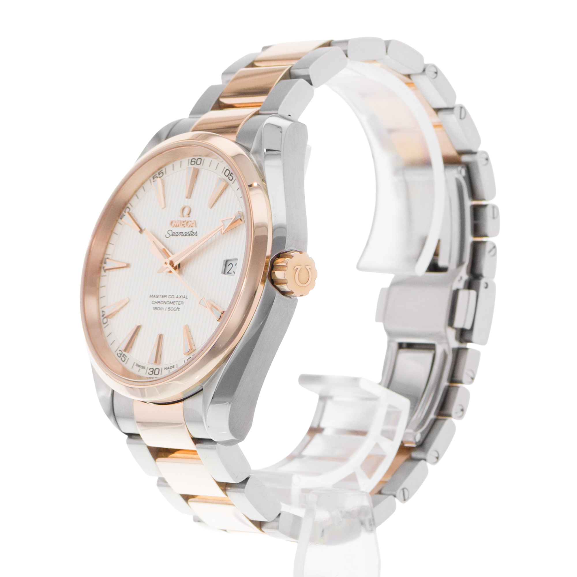 Omega Seamaster Aqua Terra 231.20.42.21.02.001 41mm Silver Steel 18k Rose Gold thumbnail 4