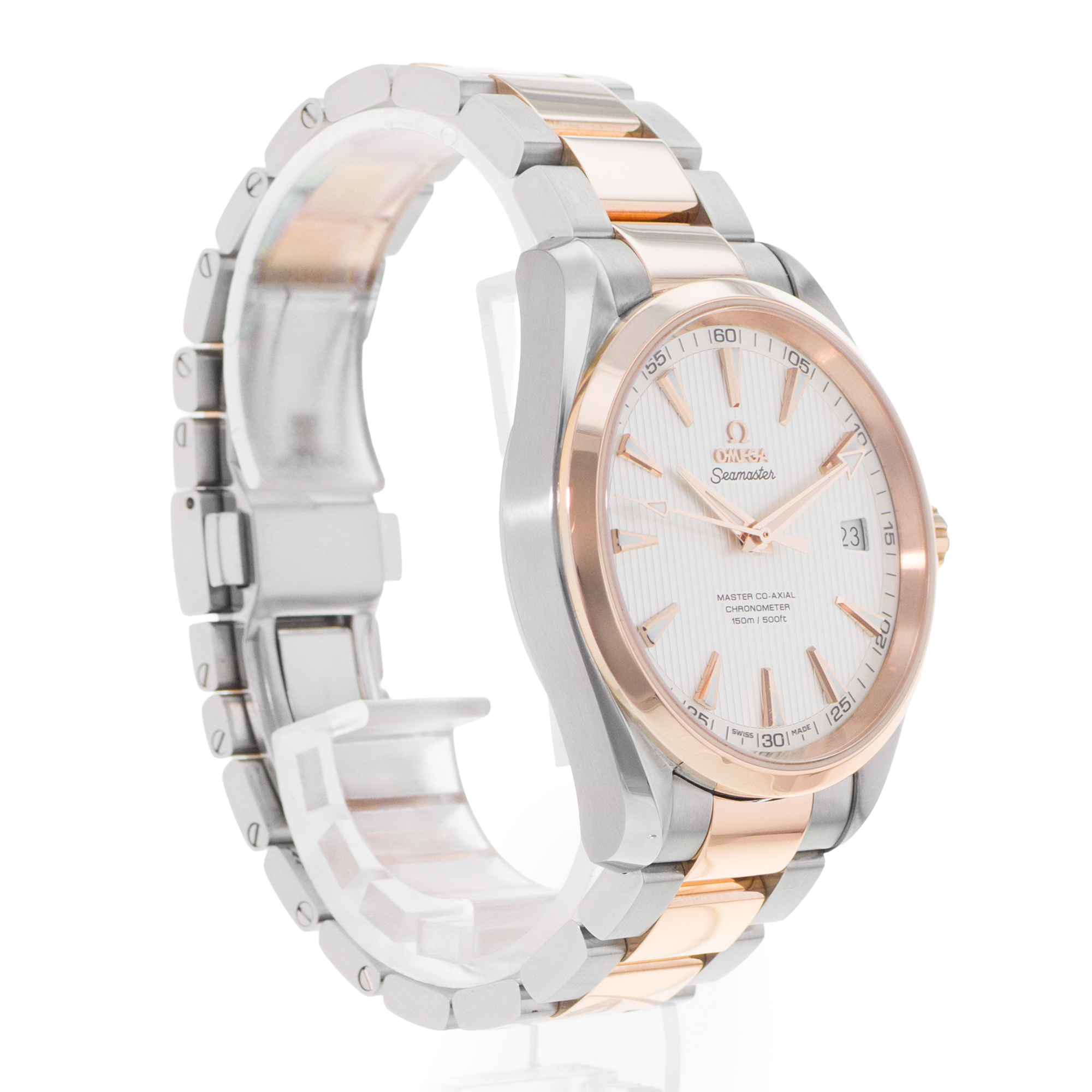 Omega Seamaster Aqua Terra 231.20.42.21.02.001 41mm Silver Steel 18k Rose Gold thumbnail 5