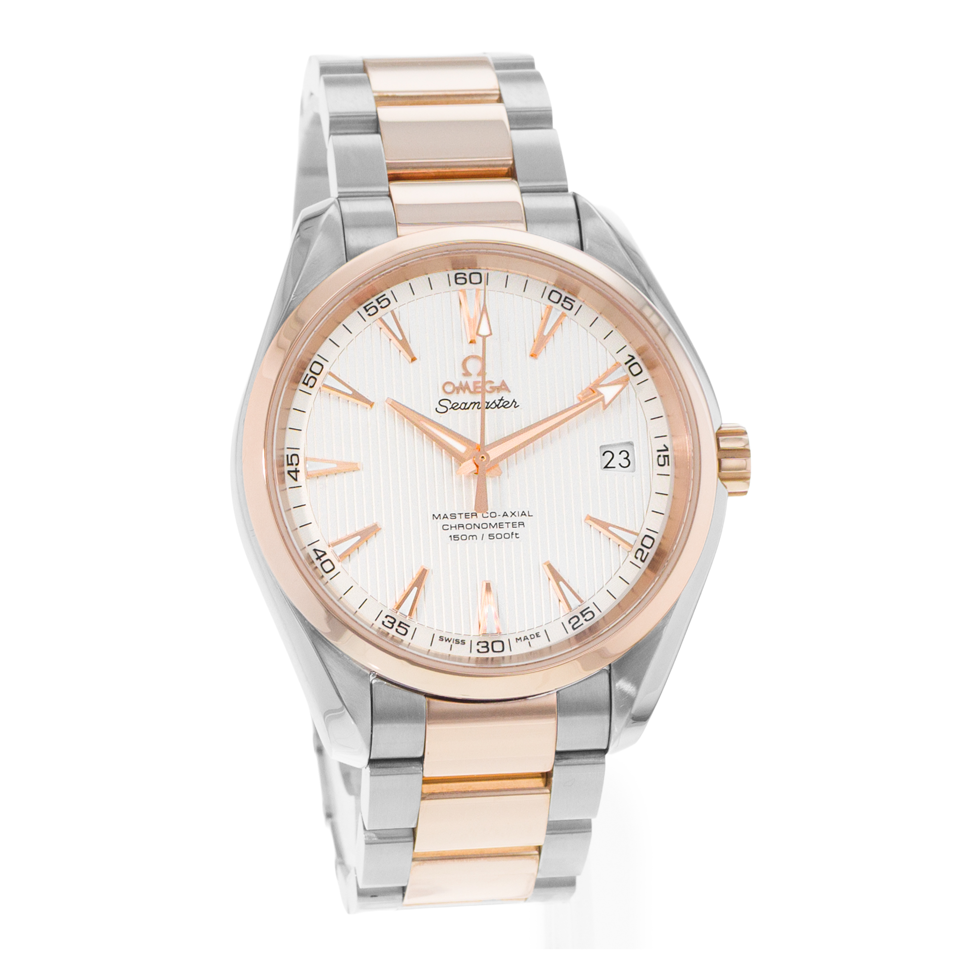 Omega Seamaster Aqua Terra 231.20.42.21.02.001 41mm Silver Steel 18k Rose Gold thumbnail 6
