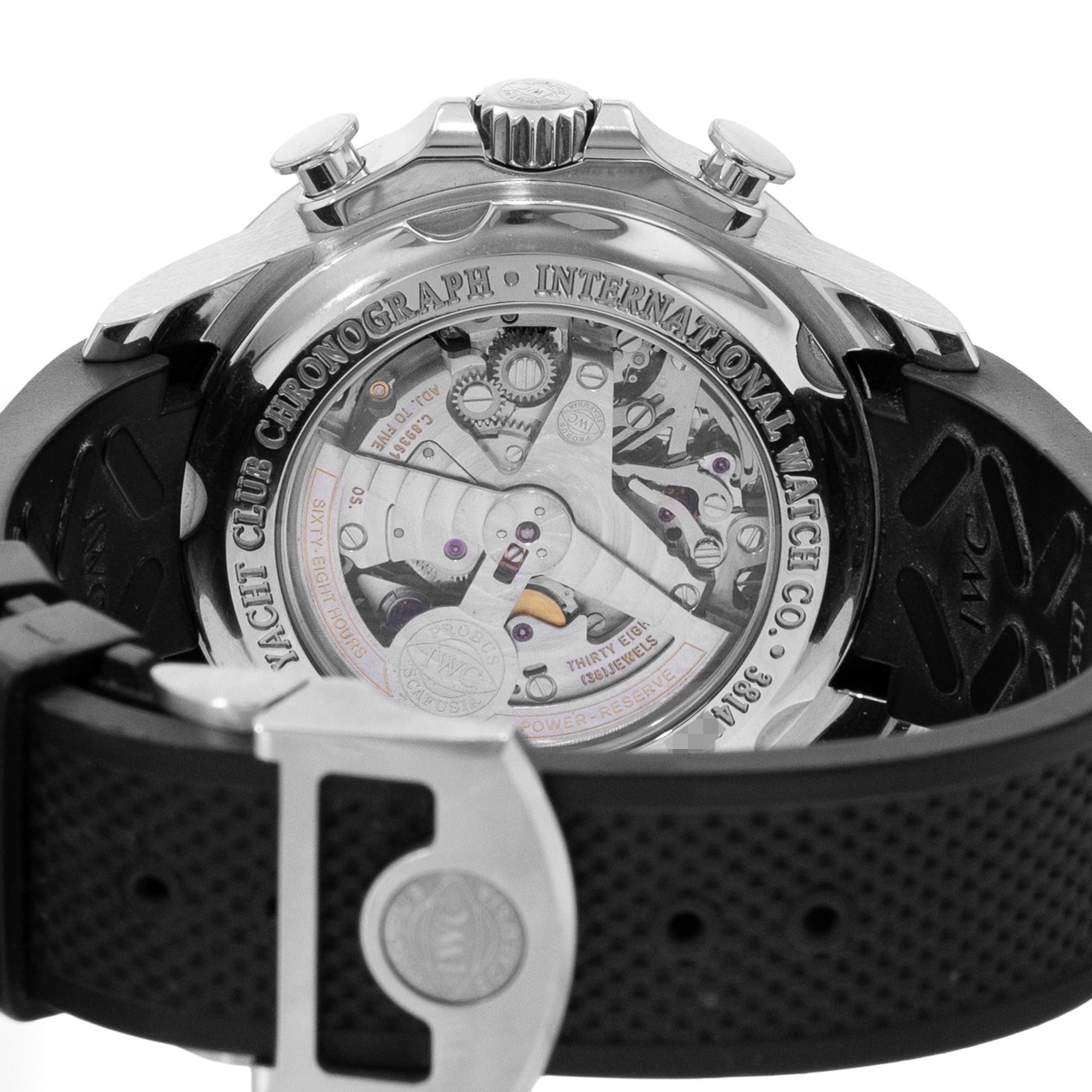 IWC Portuguese Yacht Club Chronograph IW390211 45mm Silver Dial Steel Box Papers thumbnail 9