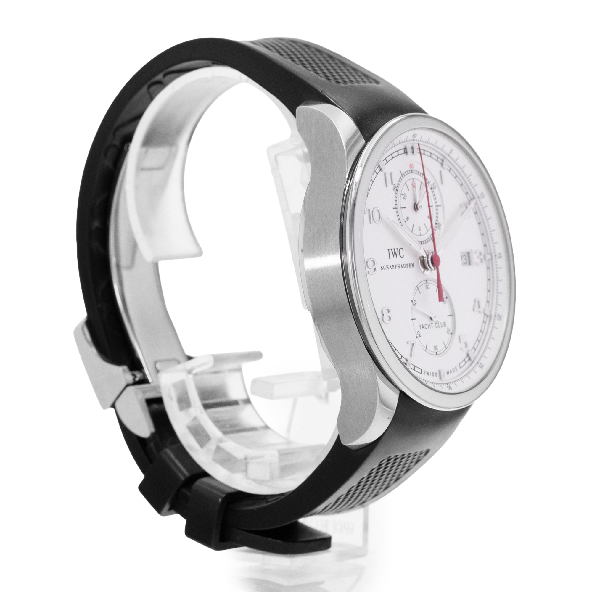 IWC Portuguese Yacht Club Chronograph IW390211 45mm Silver Dial Steel Box Papers thumbnail 6