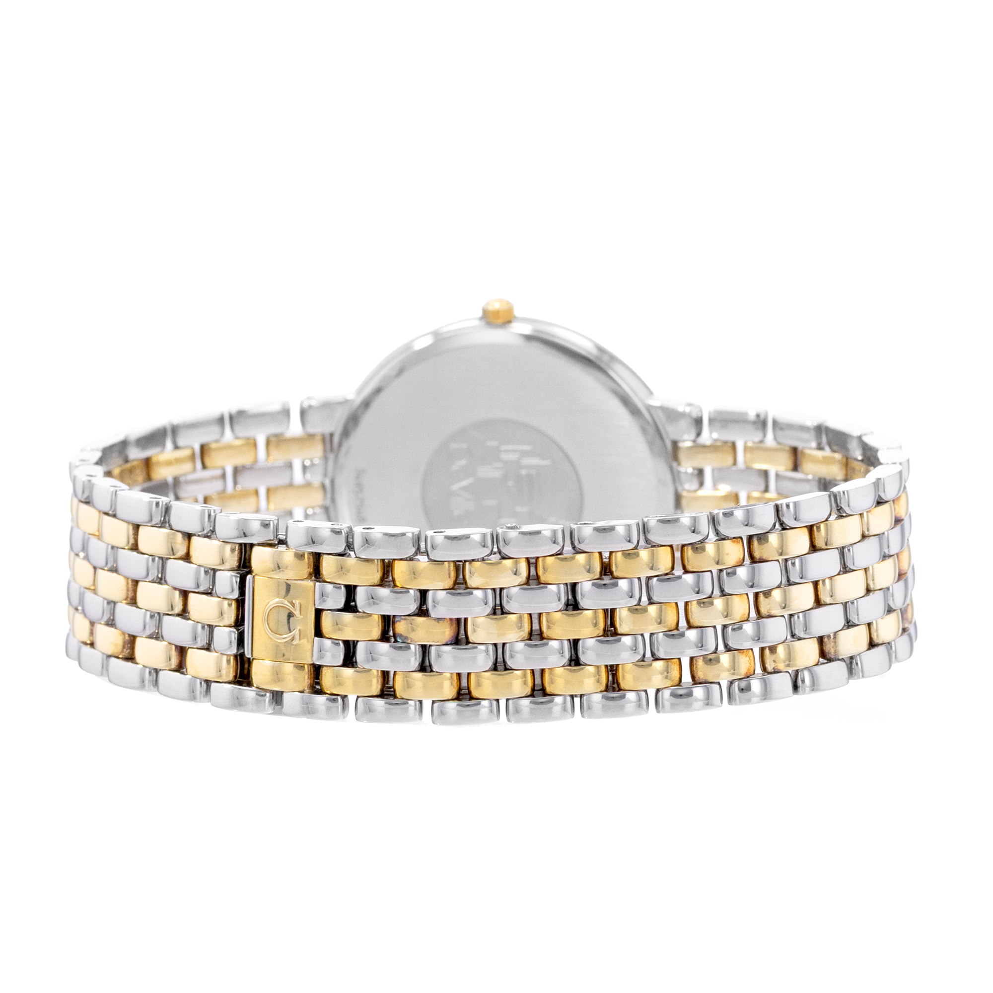 Omega De Ville 395.2378 32mm White Roman Dial Steel Yellow Gold Mens Watch thumbnail 7