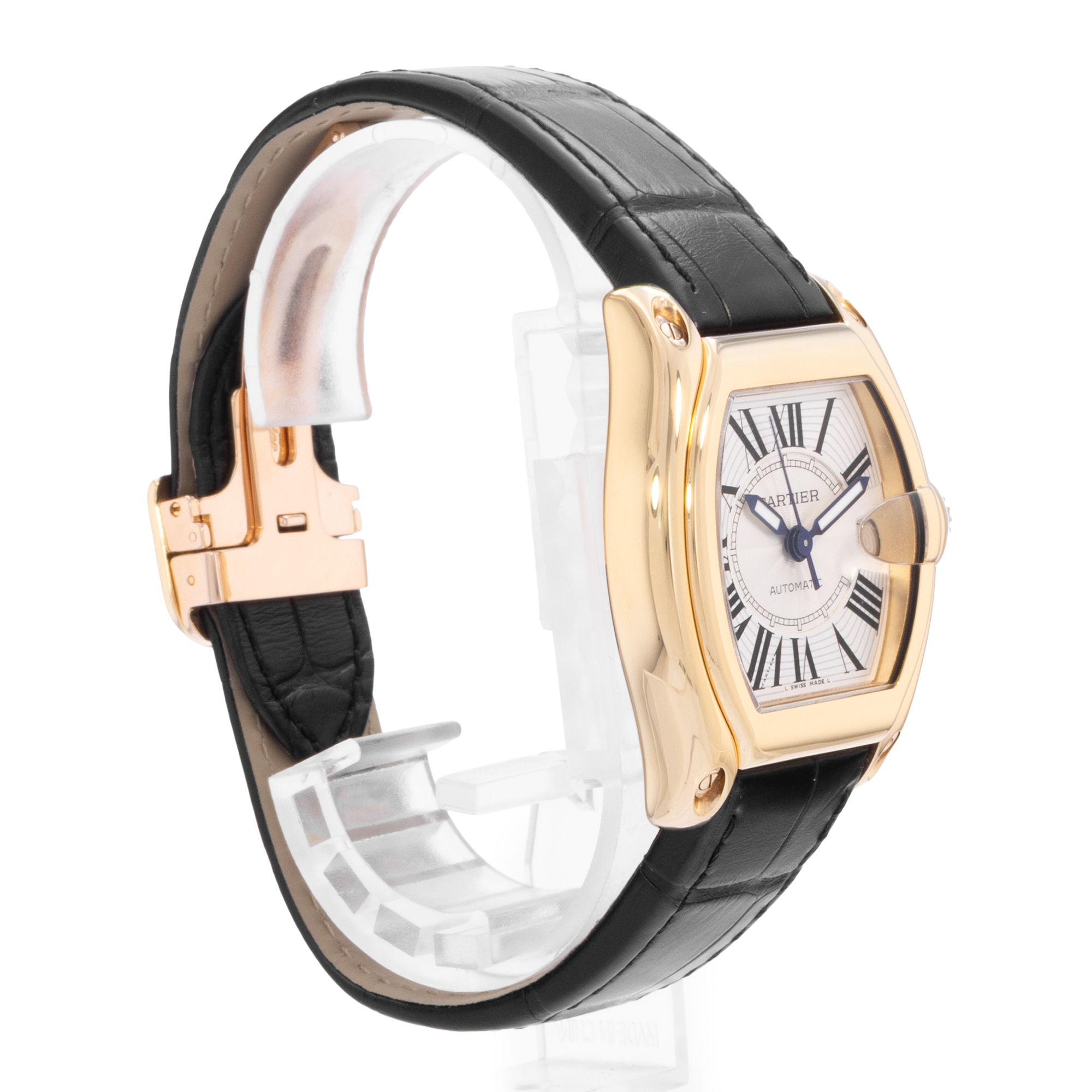 Cartier Roadster W62005V2 2524 37mm Silver Yellow Gold Mens Watch Box Papers thumbnail 6