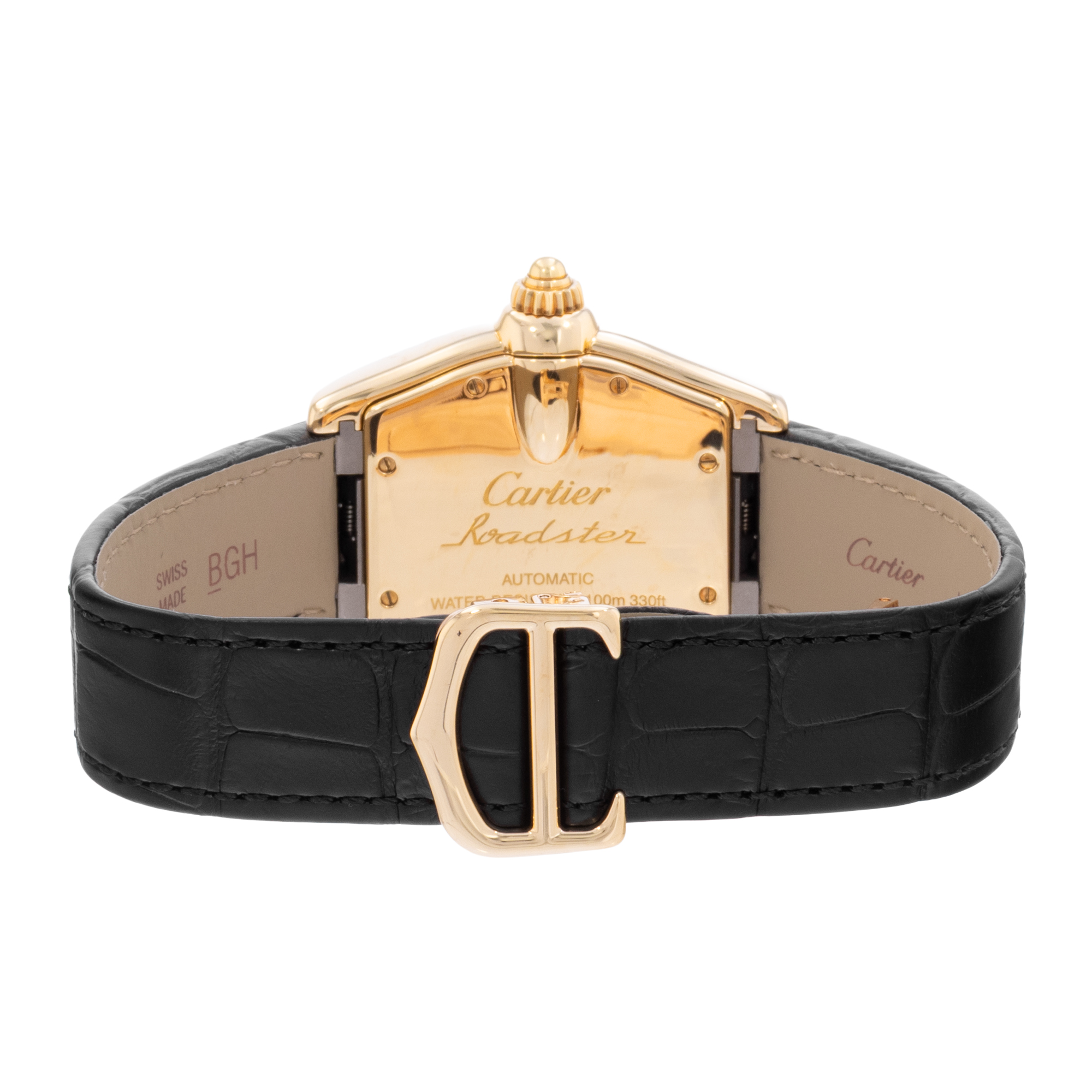 Cartier Roadster W62005V2 2524 37mm Silver Yellow Gold Mens Watch Box Papers thumbnail 8