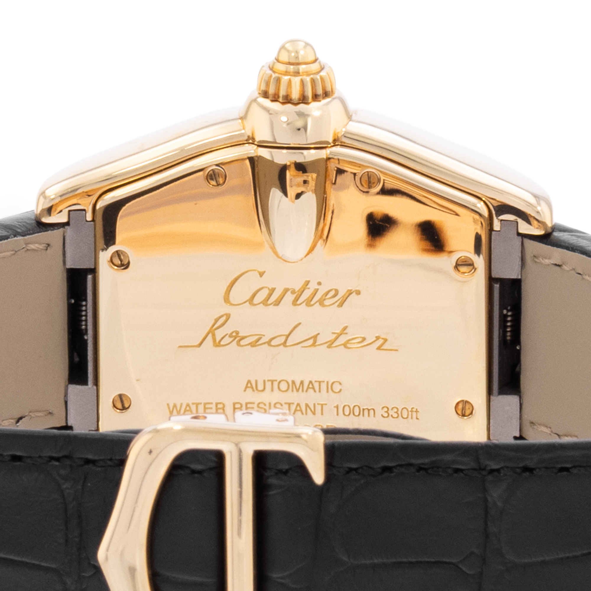 Cartier Roadster W62005V2 2524 37mm Silver Yellow Gold Mens Watch Box Papers thumbnail 9