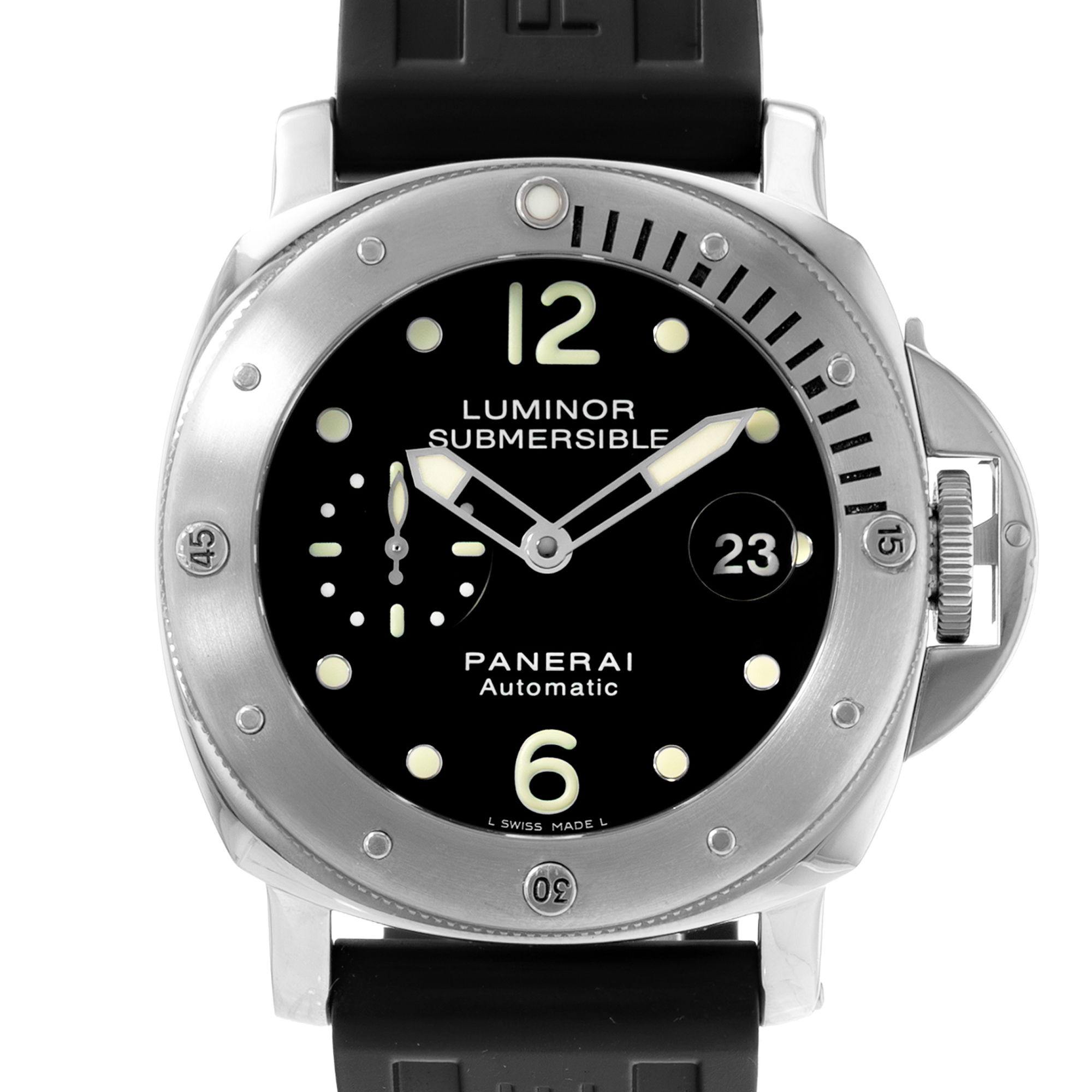 Panerai Luminor Submersible PAM00024 44mm Black Dial Steel Automatic Mens Watch thumbnail 1