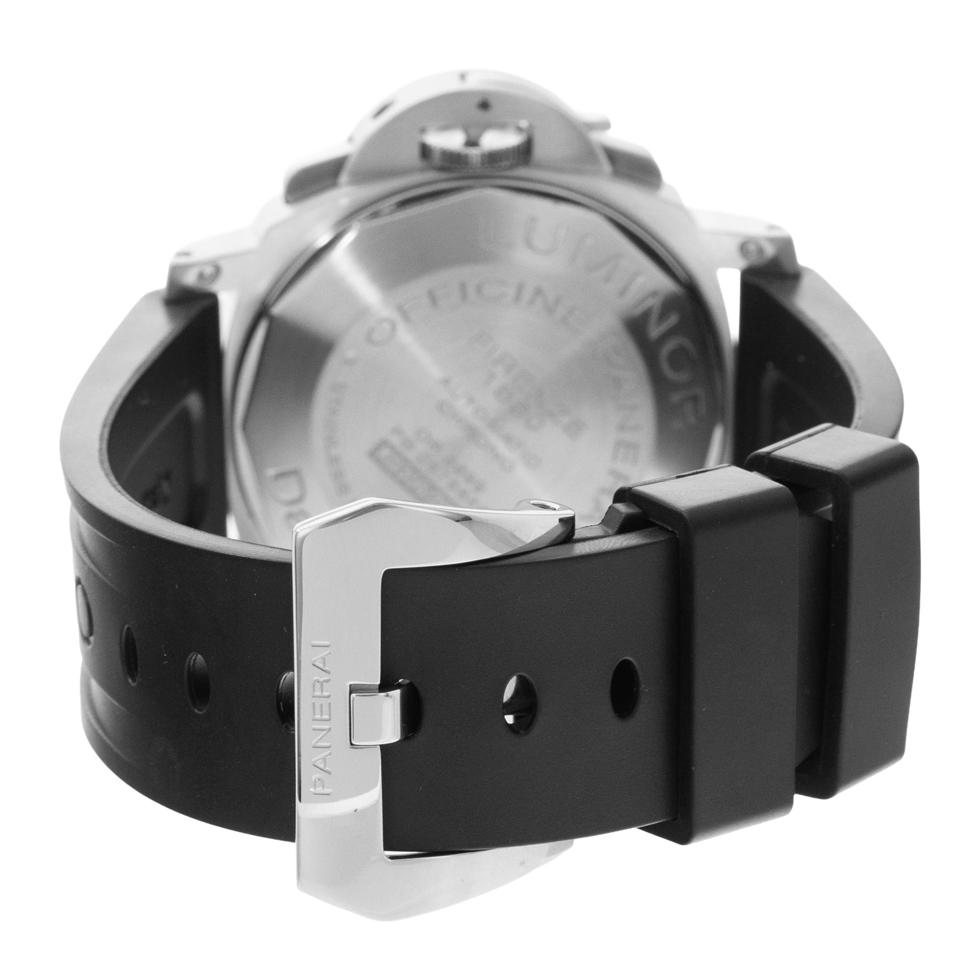 Panerai Luminor Chrono PAM00250 44mm Black Arabic Dial Steel Mens Watch thumbnail 7