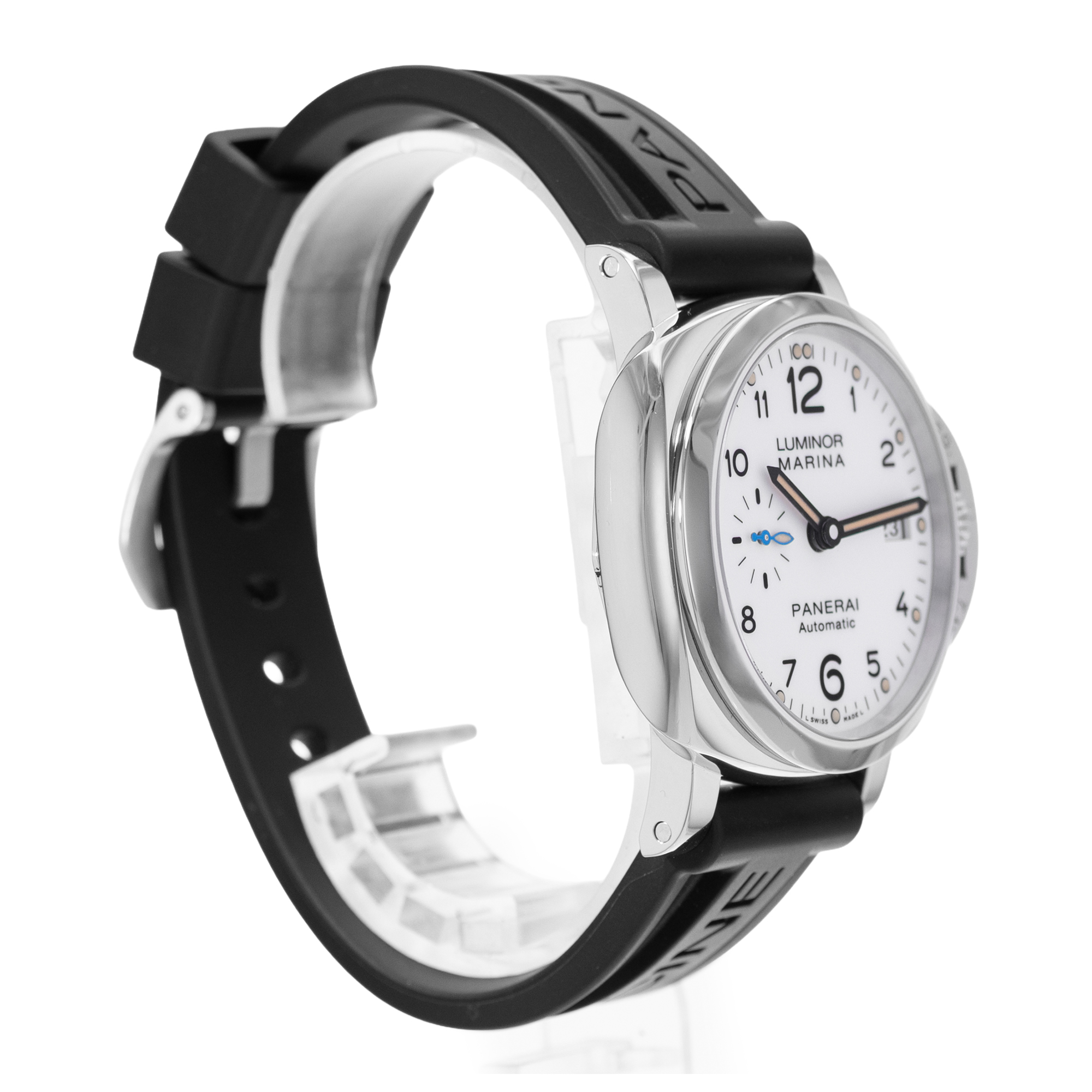 Panerai Luminor Marina PAM01523 42mm White Arabic Dial Steel Mens Watch thumbnail 5