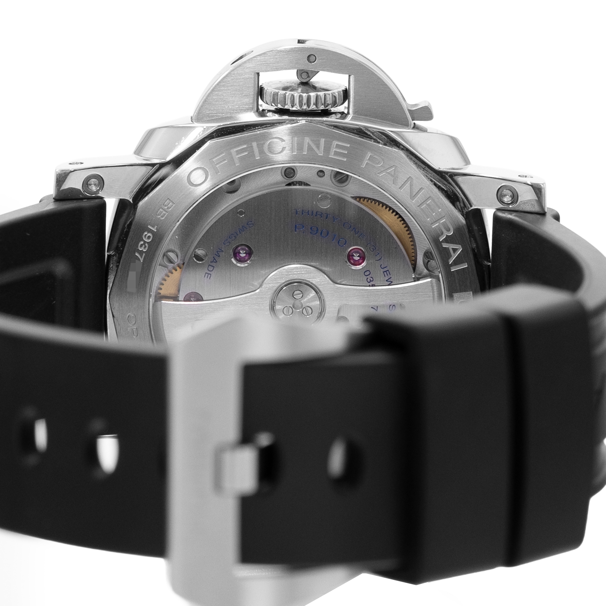 Panerai Luminor Marina PAM01523 42mm White Arabic Dial Steel Mens Watch thumbnail 8