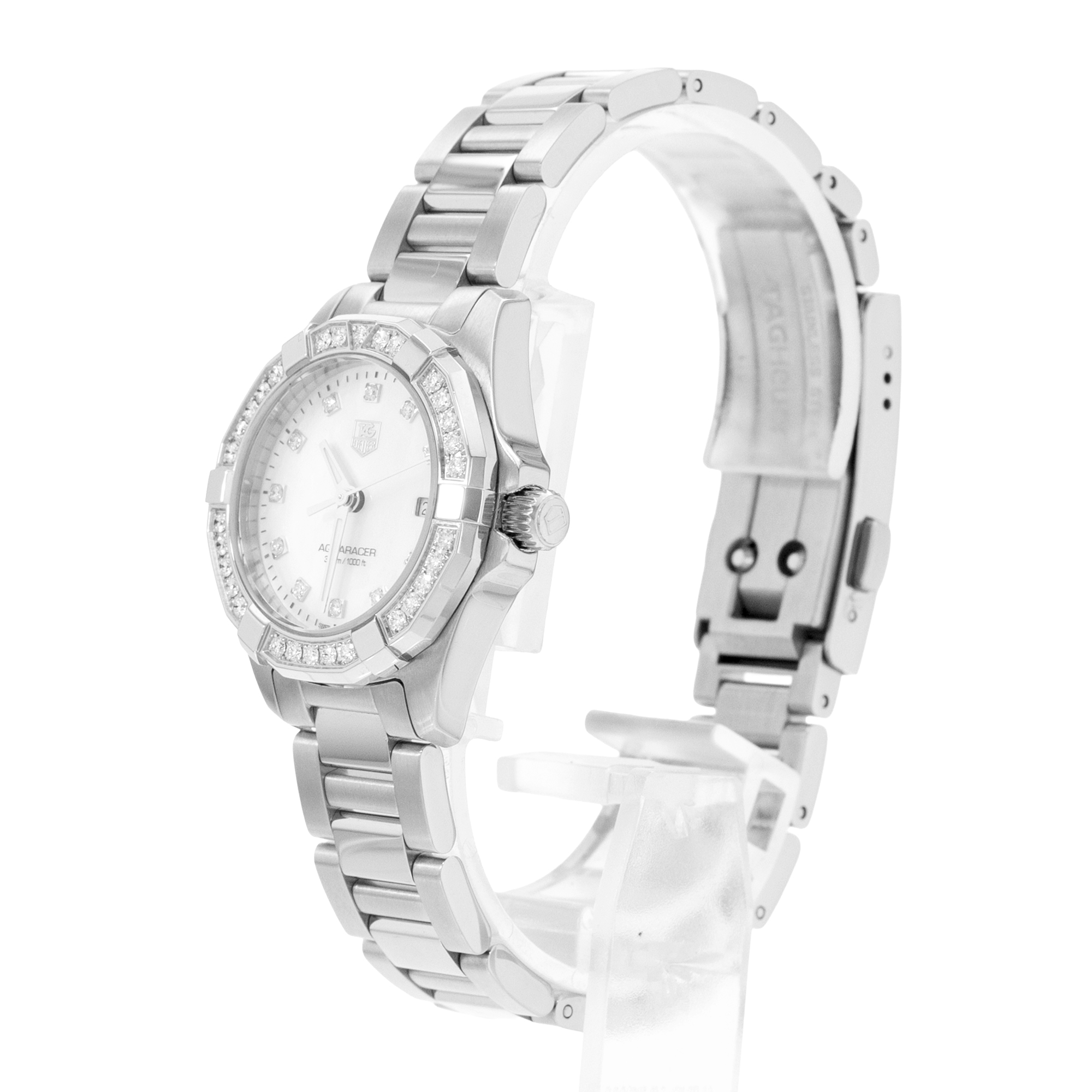 Tag Heuer Aquaracer Lady WAY1414.BA0920 Factory Diamond MOP Steel Watch 2015 thumbnail 5