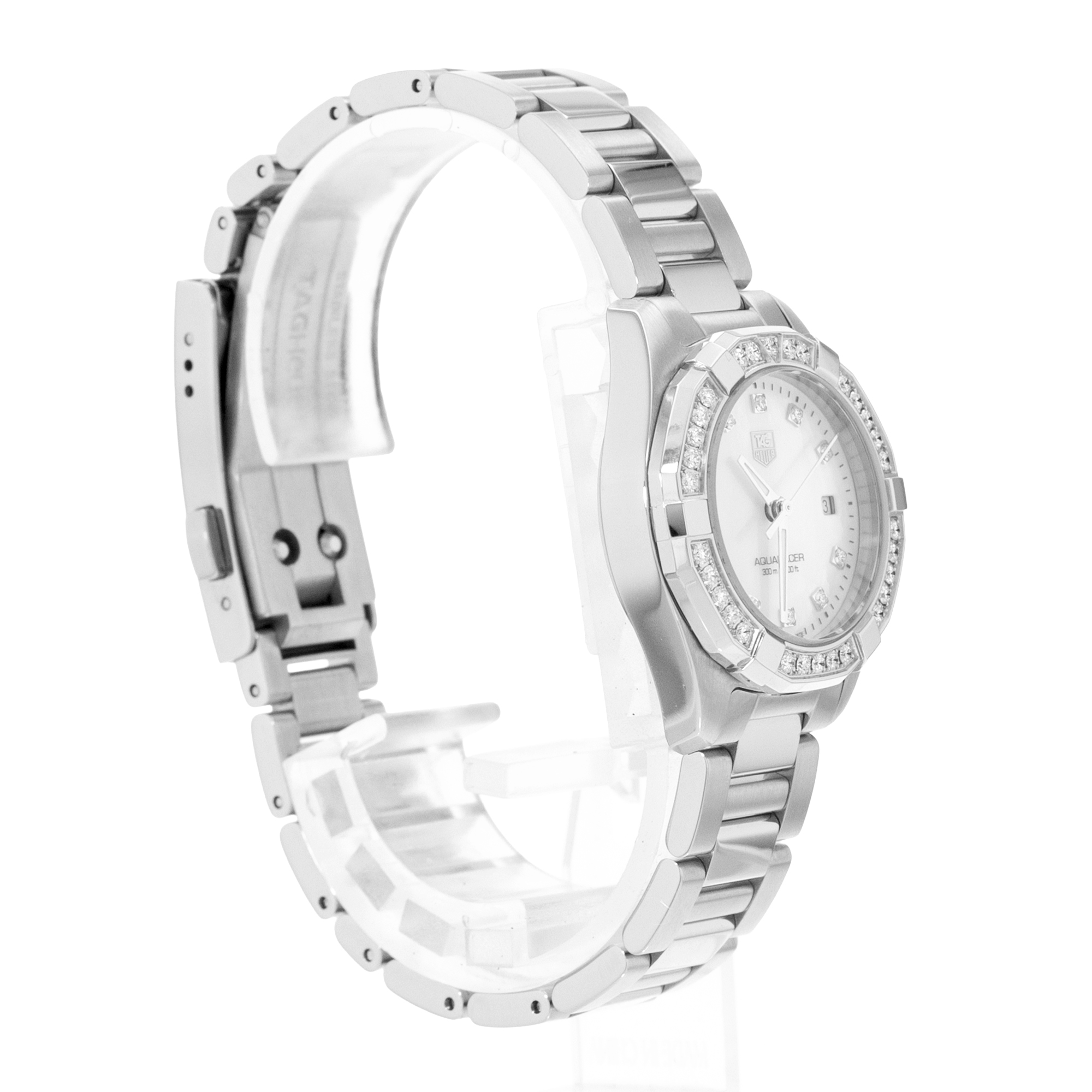 Tag Heuer Aquaracer Lady WAY1414.BA0920 Factory Diamond MOP Steel Watch 2015 thumbnail 6
