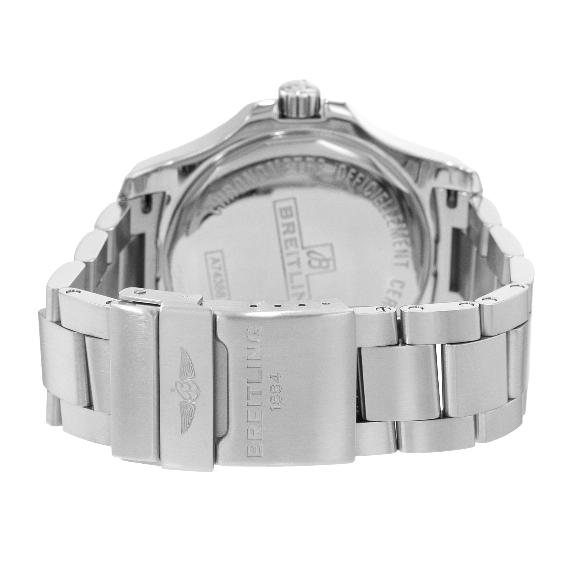 Breitling Colt A74388 44mm Black Arabic Dial Steel Mens Watch Card 2015 thumbnail 8