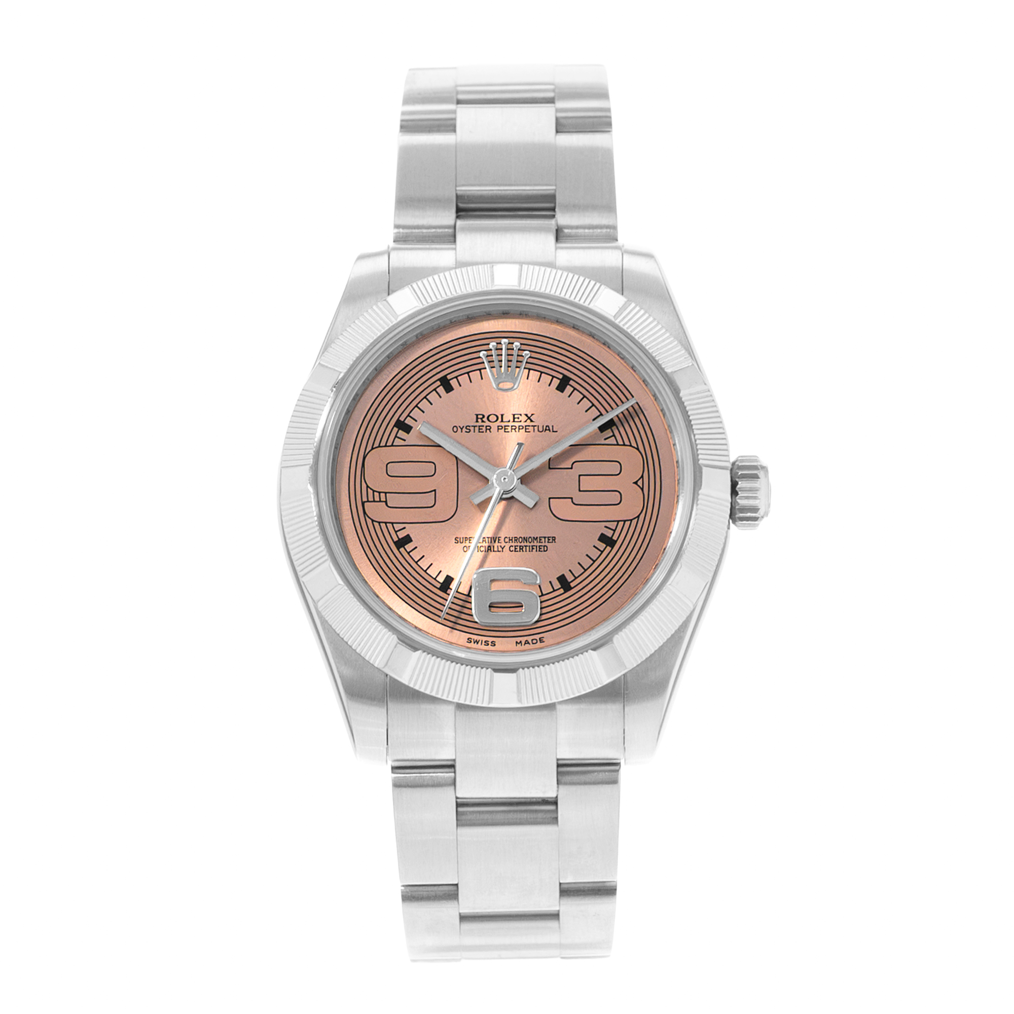 Rolex Oyster Perpetual 31 177210 Pink Salmon Dial Steel Oyster Ladies Watch thumbnail 2
