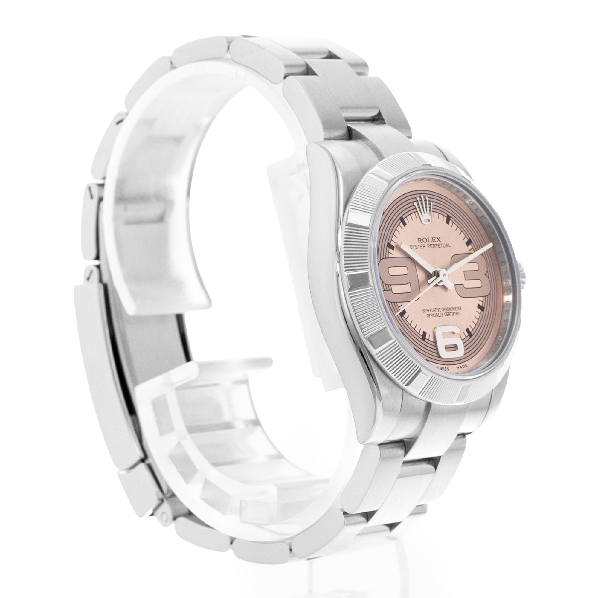 Rolex Oyster Perpetual 31 177210 Pink Salmon Dial Steel Oyster Ladies Watch thumbnail 5