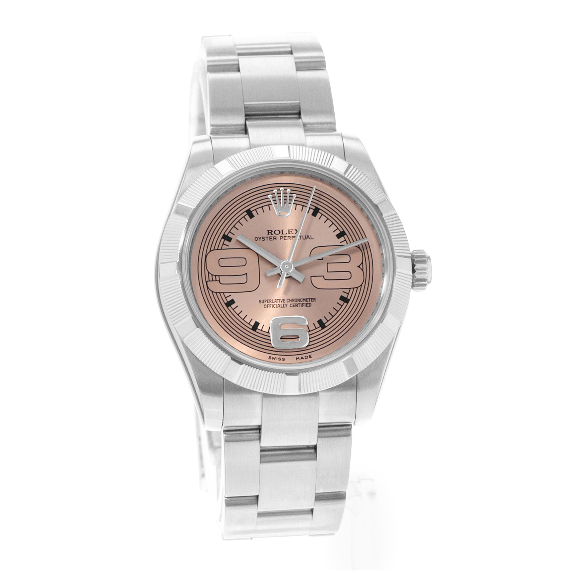 Rolex Oyster Perpetual 31 177210 Pink Salmon Dial Steel Oyster Ladies Watch thumbnail 6