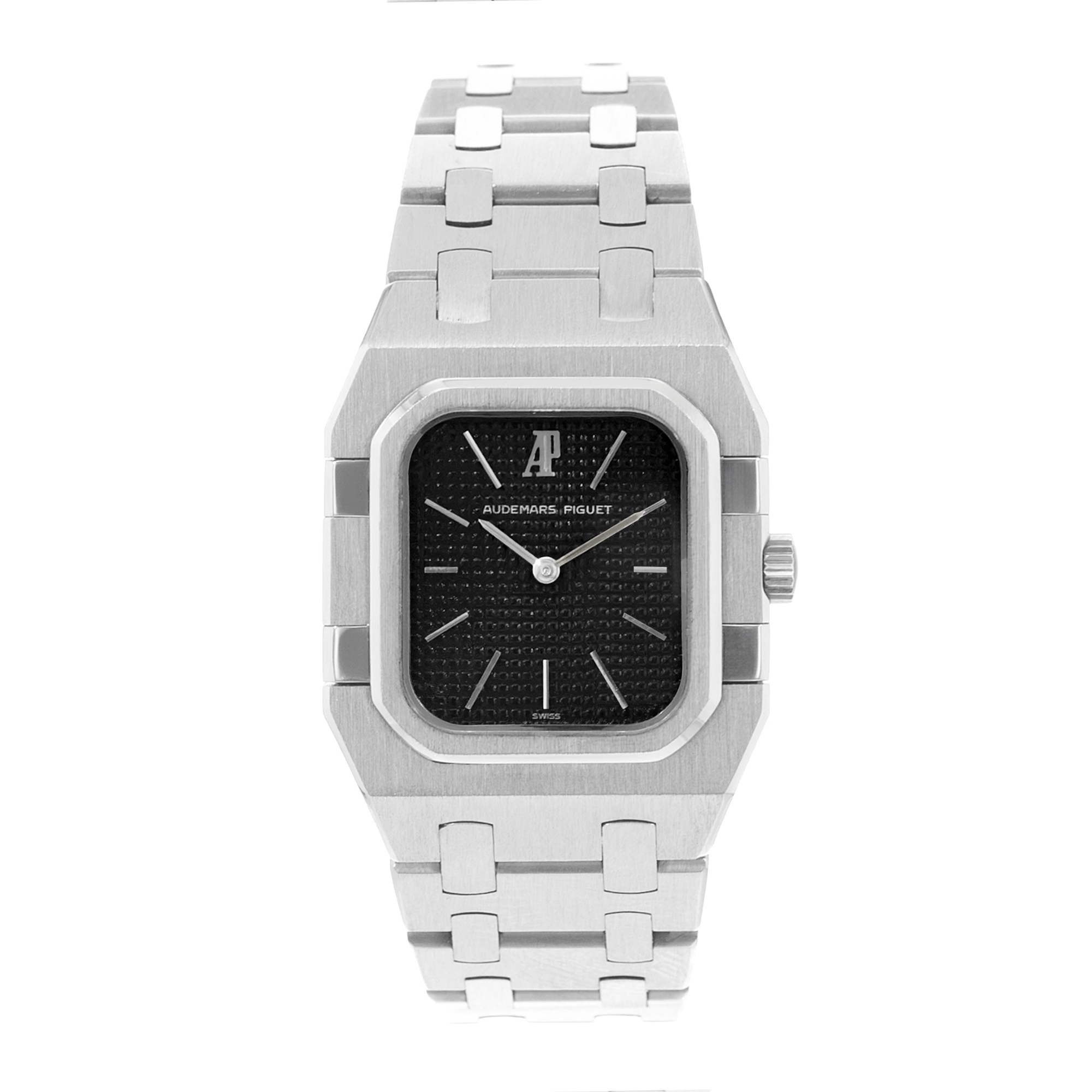 Audemars Piguet Royal Oak 66010ST 25mm Black Steel Quartz Ladies Watch thumbnail 2
