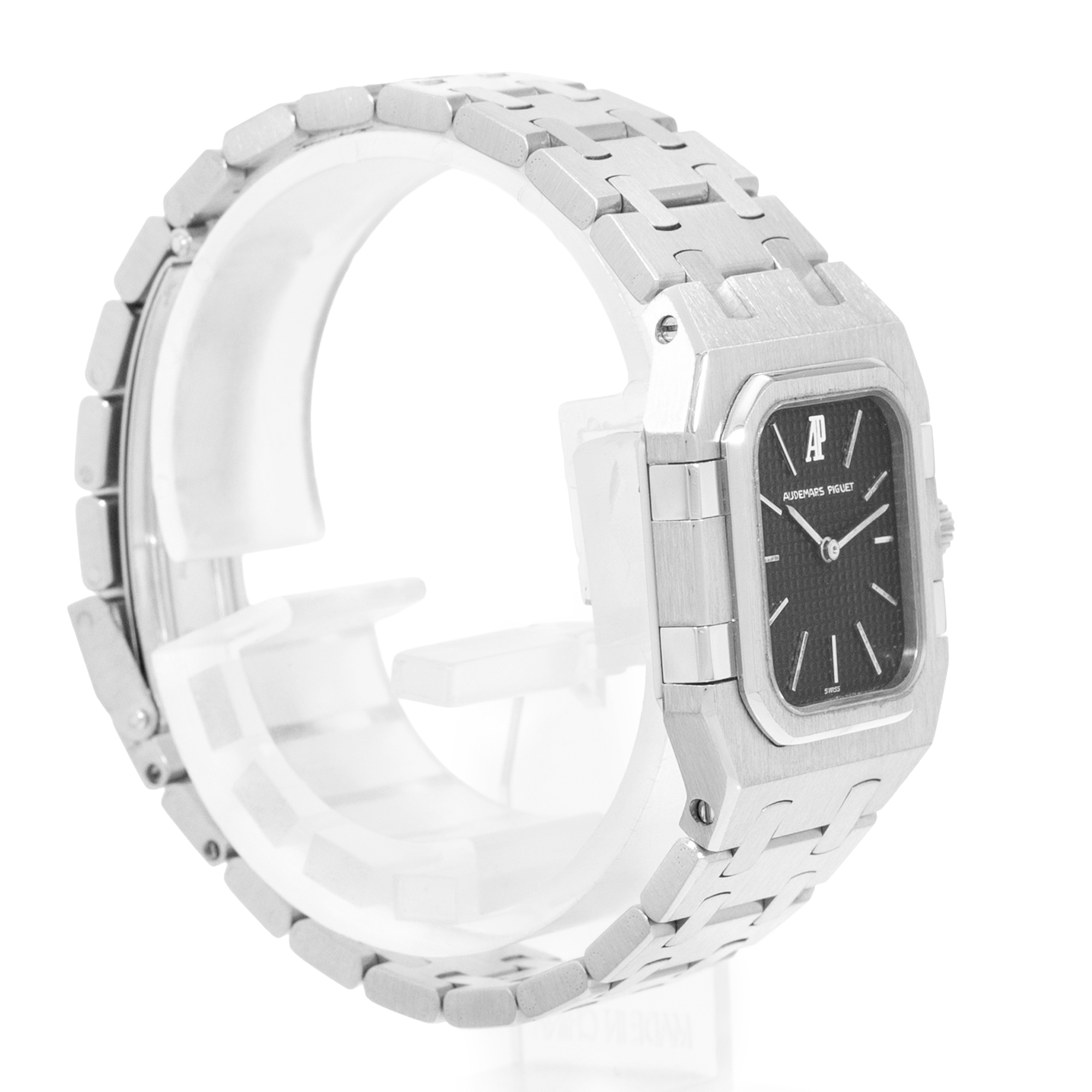 Audemars Piguet Royal Oak 66010ST 25mm Black Steel Quartz Ladies Watch thumbnail 5