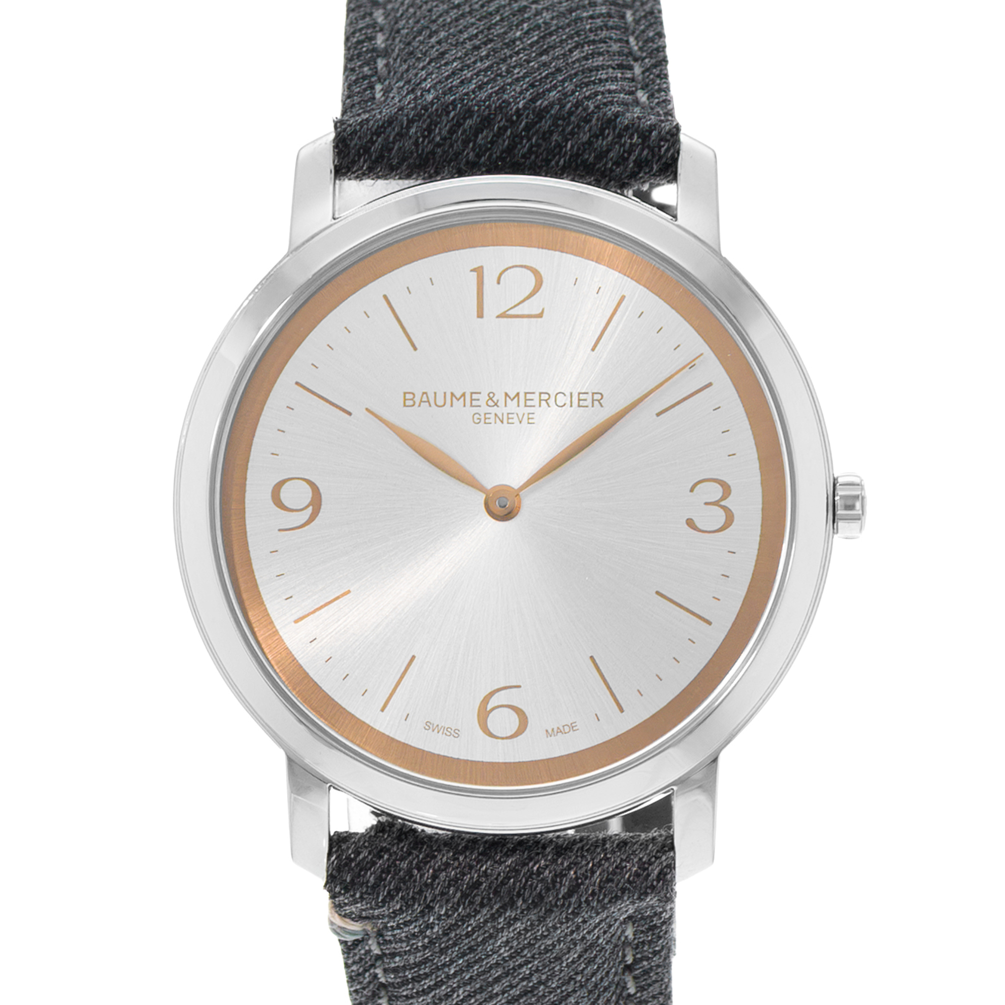 Baume & Mercier Classima M0A10703 39mm Silver Dial Steel Mens Watch Box Card thumbnail 1
