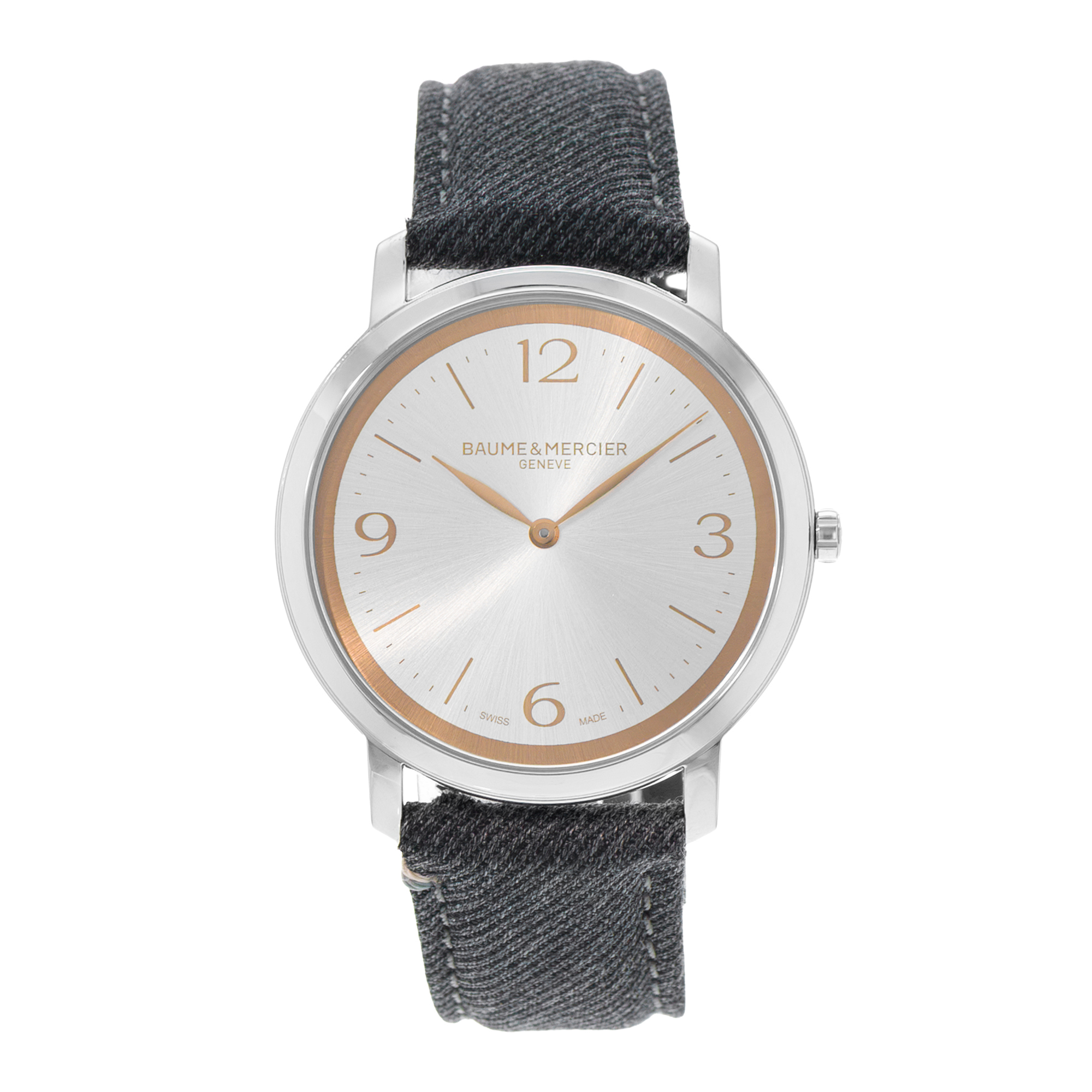 Baume & Mercier Classima M0A10703 39mm Silver Dial Steel Mens Watch Box Card thumbnail 2