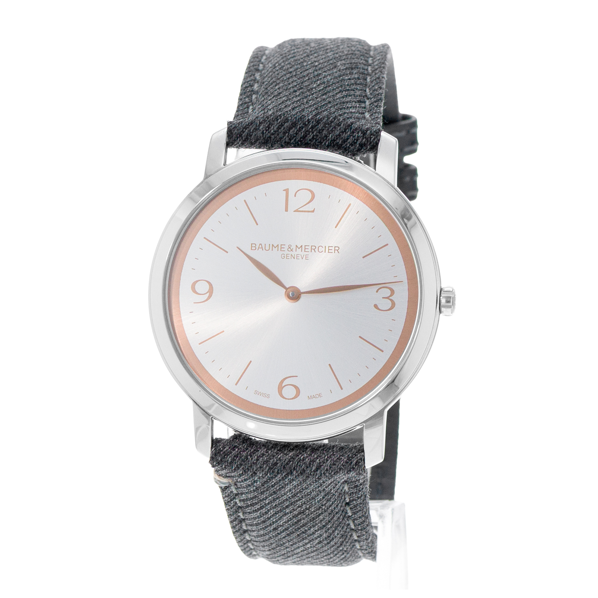 Baume & Mercier Classima M0A10703 39mm Silver Dial Steel Mens Watch Box Card thumbnail 4