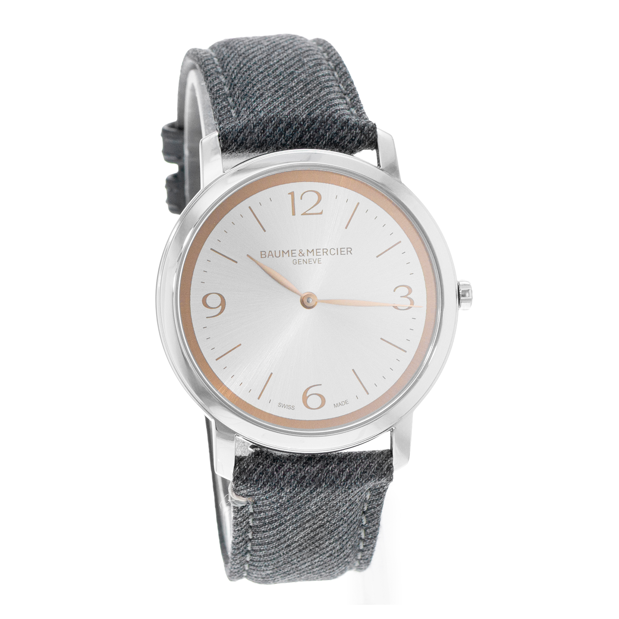 Baume & Mercier Classima M0A10703 39mm Silver Dial Steel Mens Watch Box Card thumbnail 7